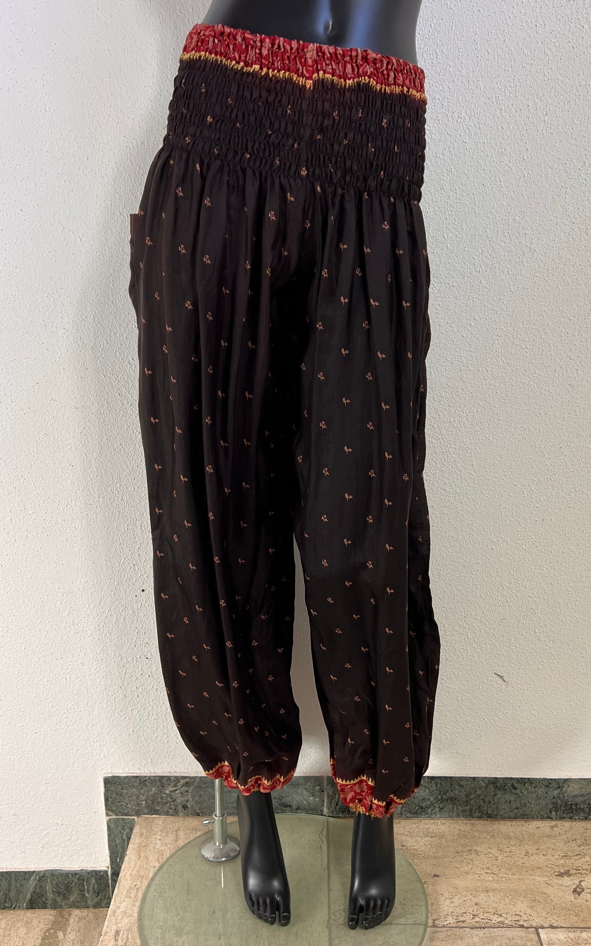Recycled Sari-Silk Balloon Pants