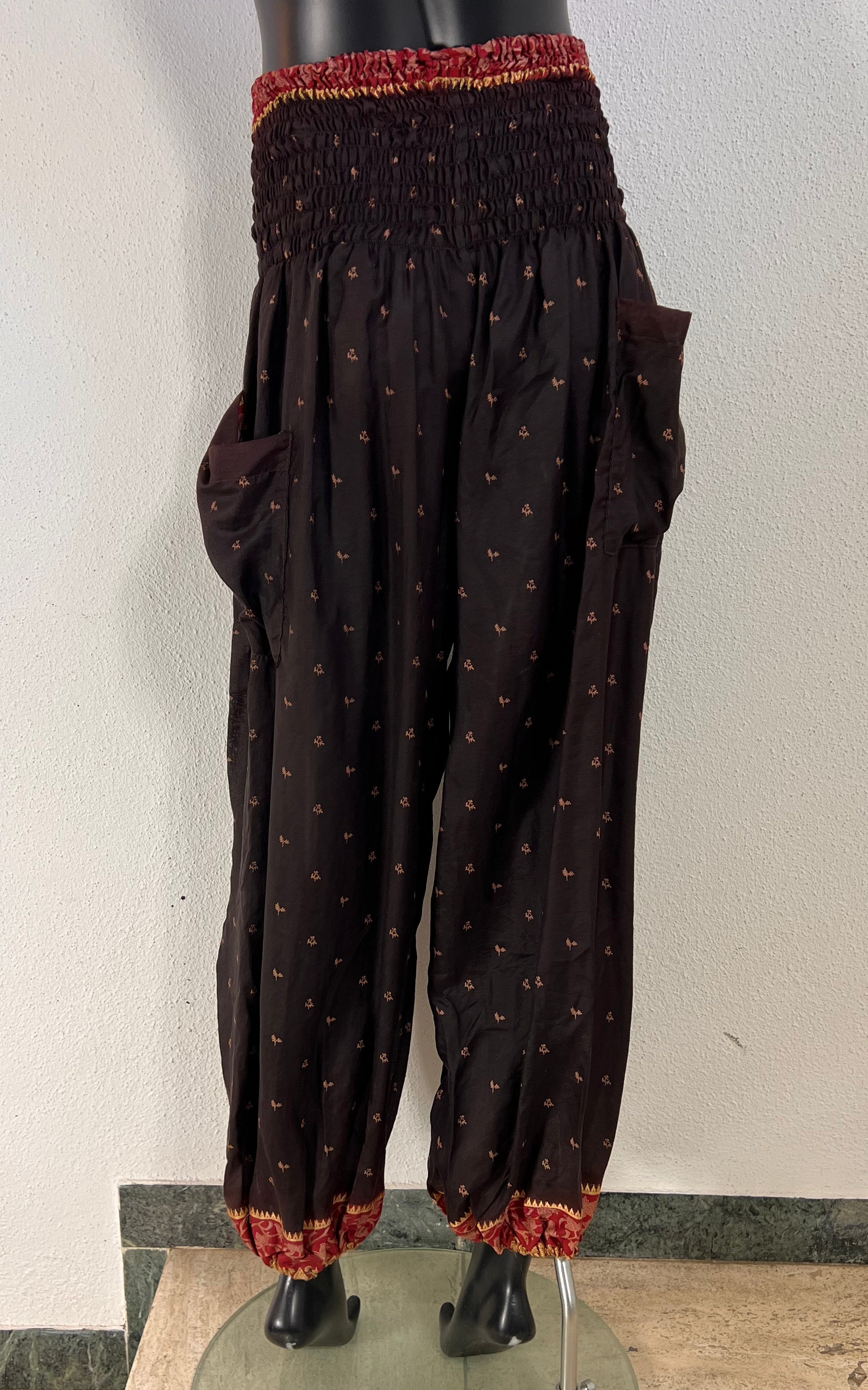 Recycled Sari-Silk Balloon Pants