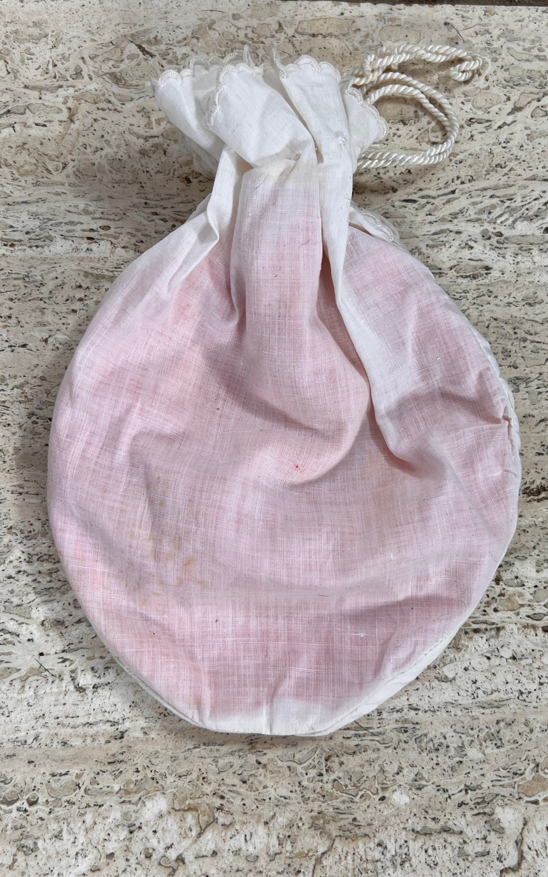 Antique Edwardian Lace Pouch Bag