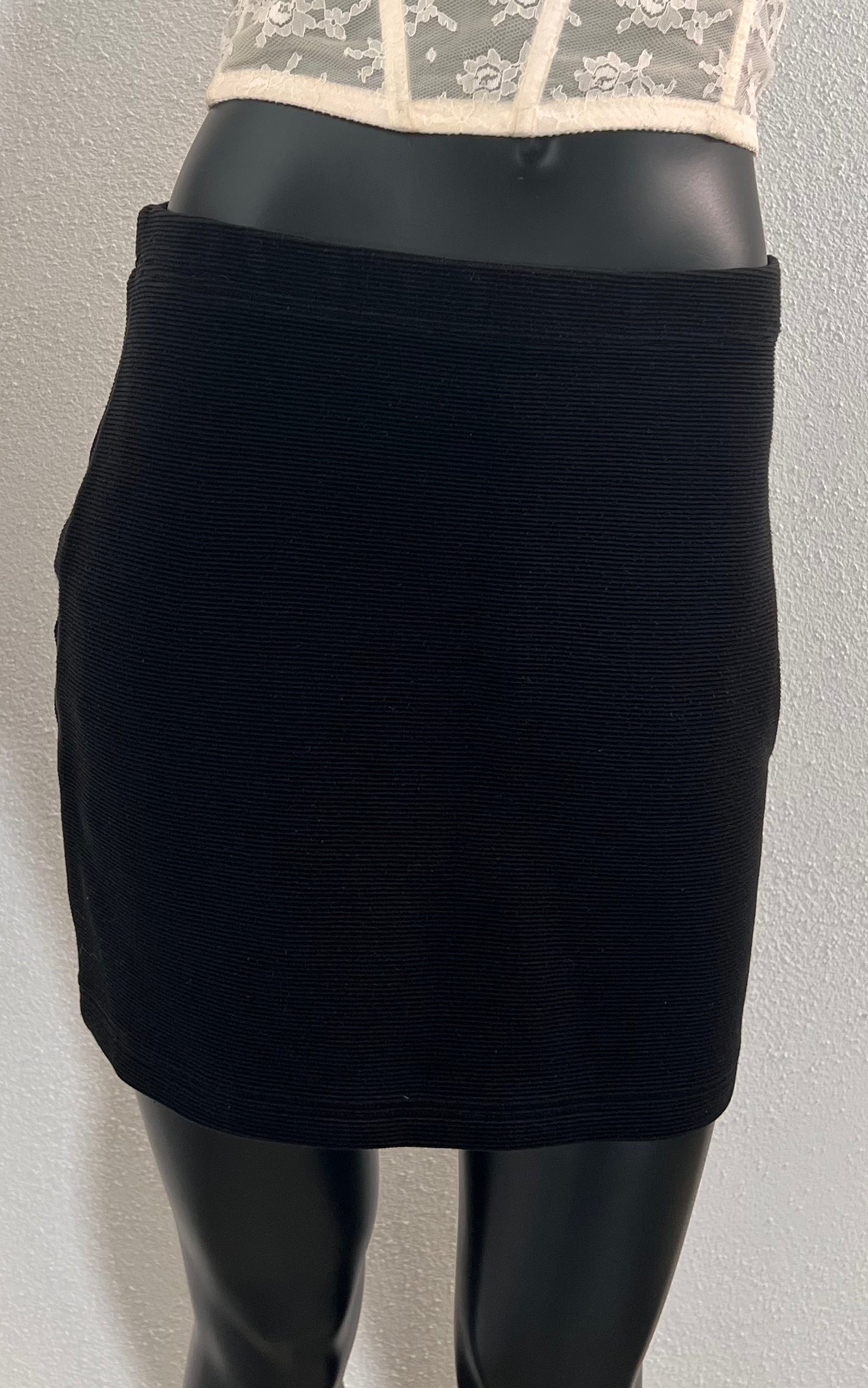 Vintage 90s Rib Miniskirt