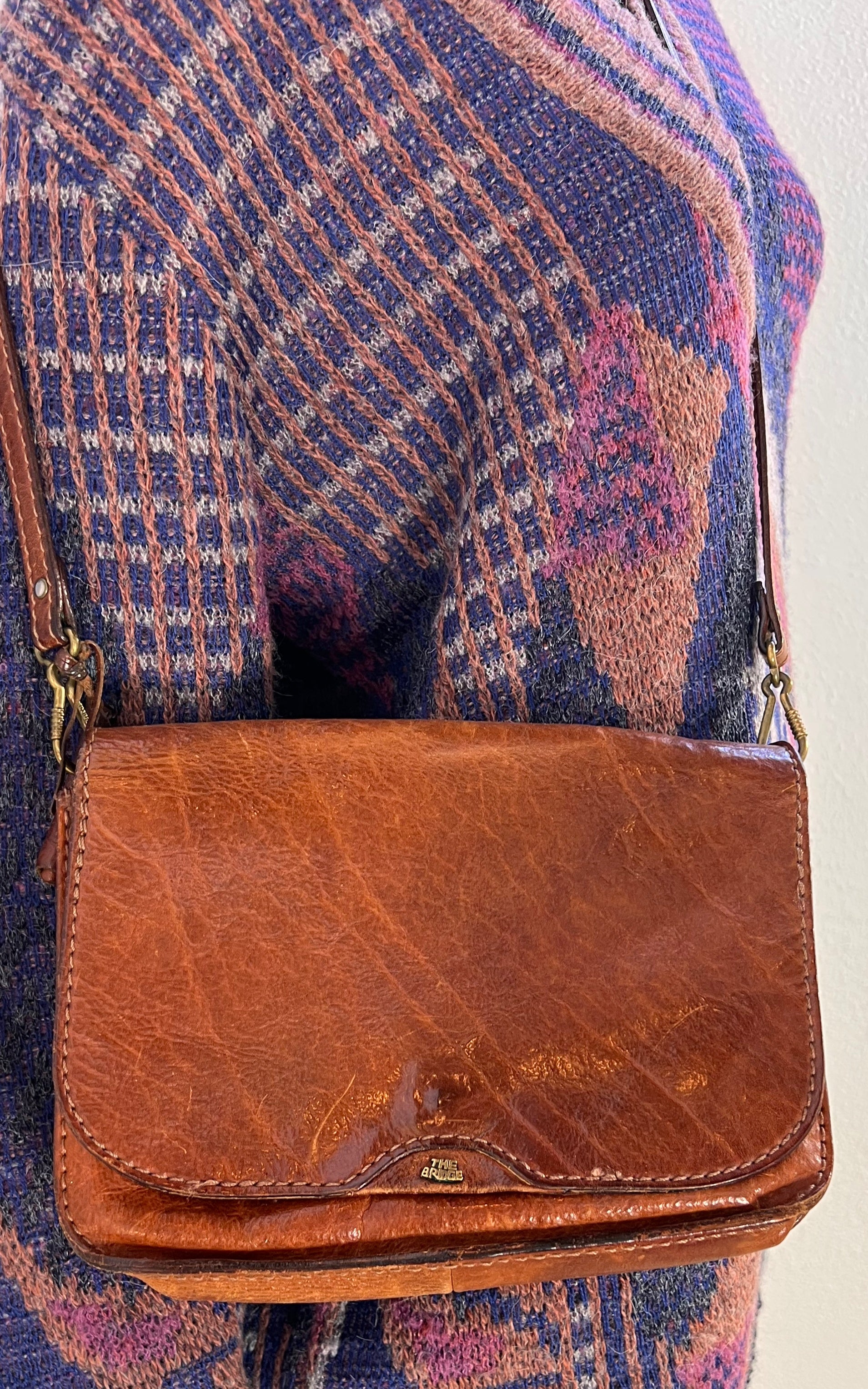 The Bridge 70s Vintage Leather Crossbody Bag