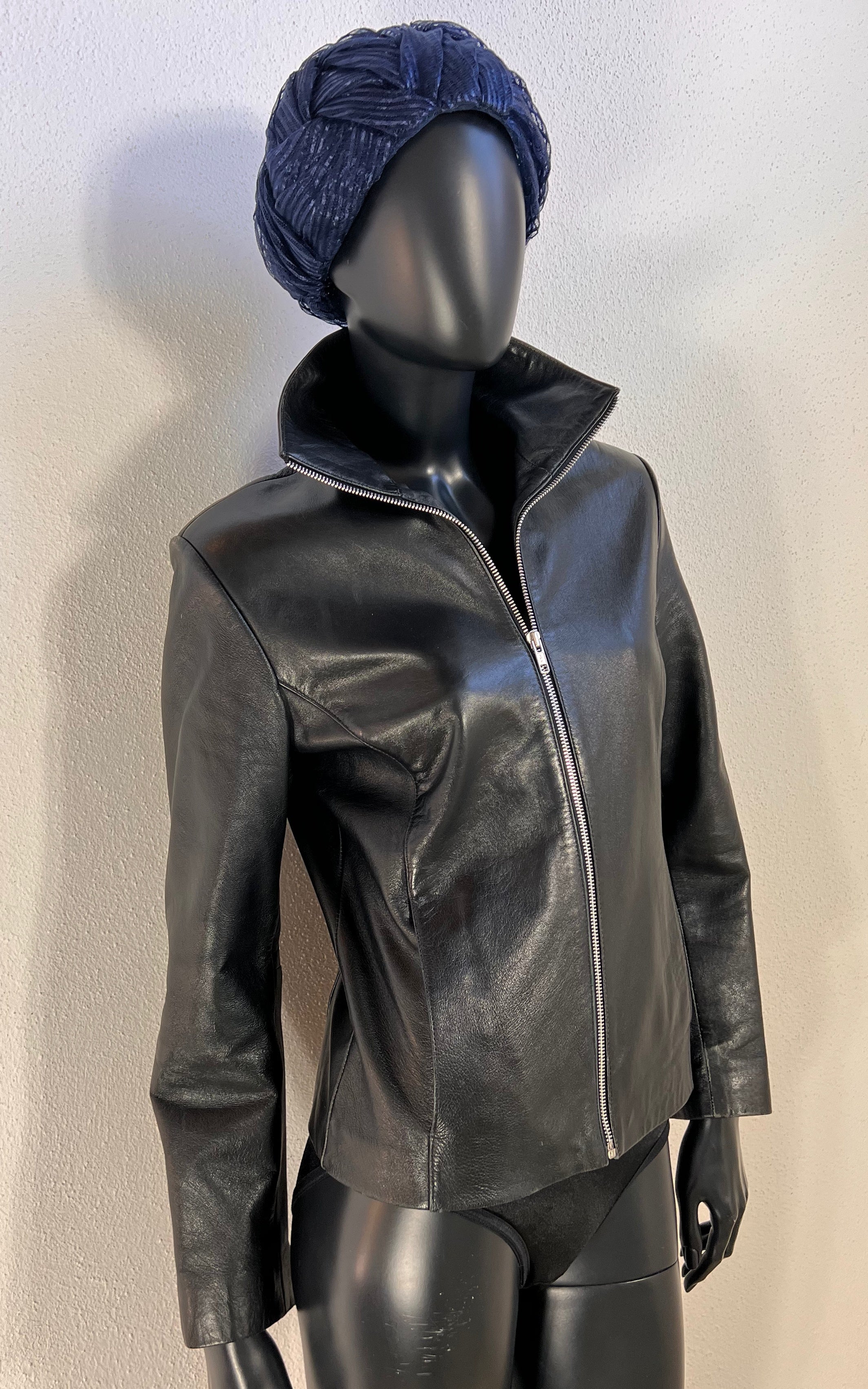 Vintage Y2K Minimalist Leather Jacket