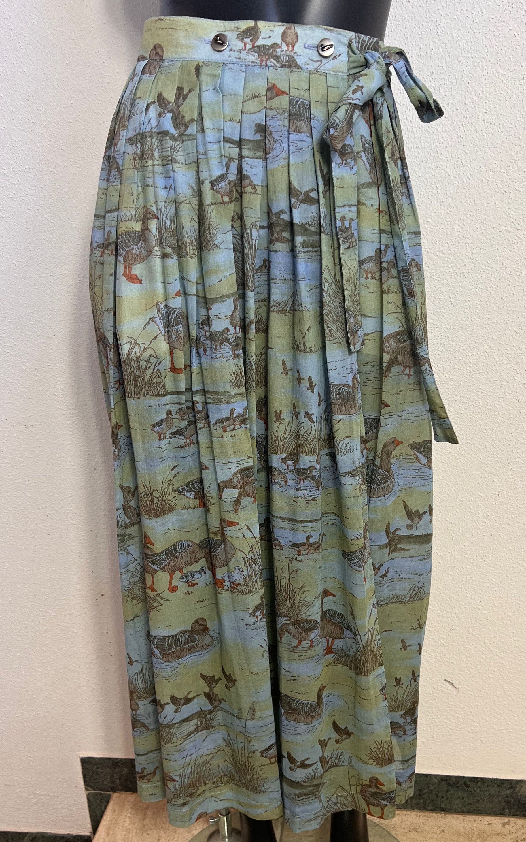 Vintage County Line Ducks Maxi Skirt