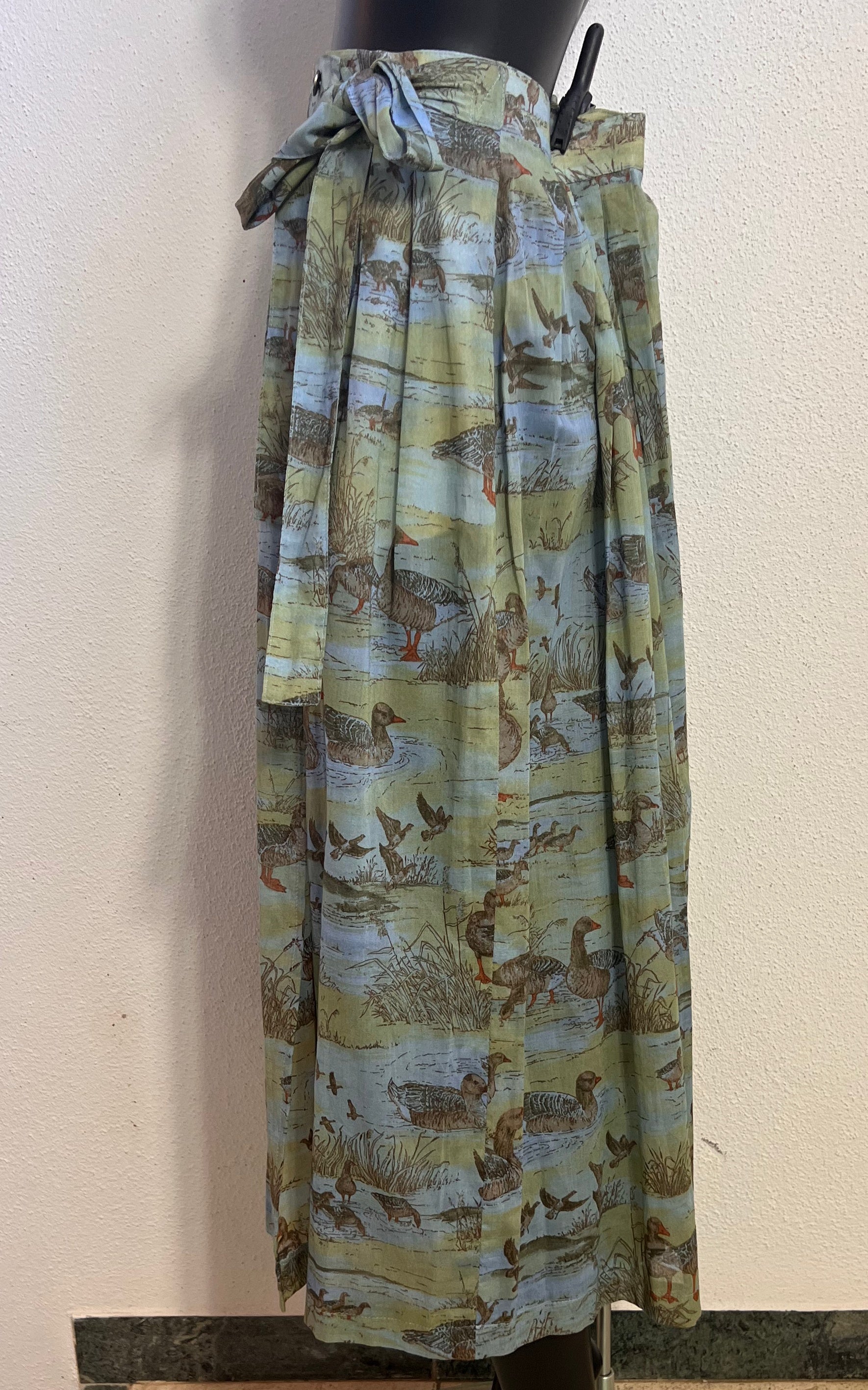 Vintage County Line Ducks Maxi Skirt