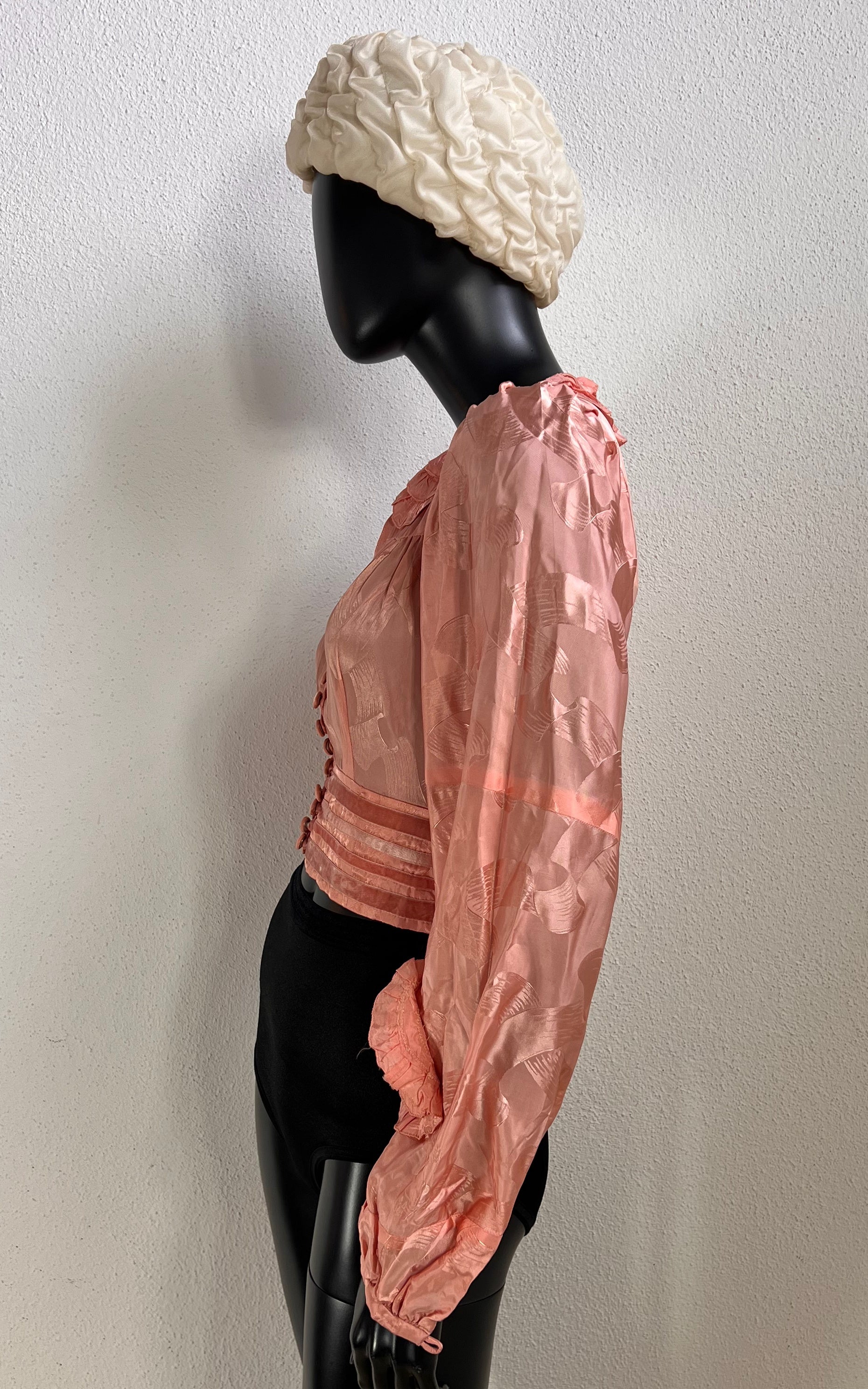 Antique 30s Early Century Silk Blouse