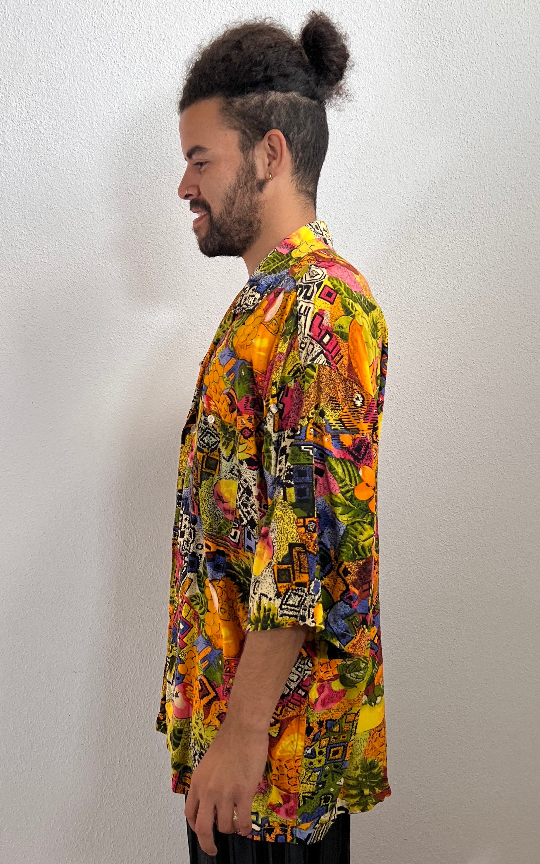 Camicia vintage da uomo con bottoni