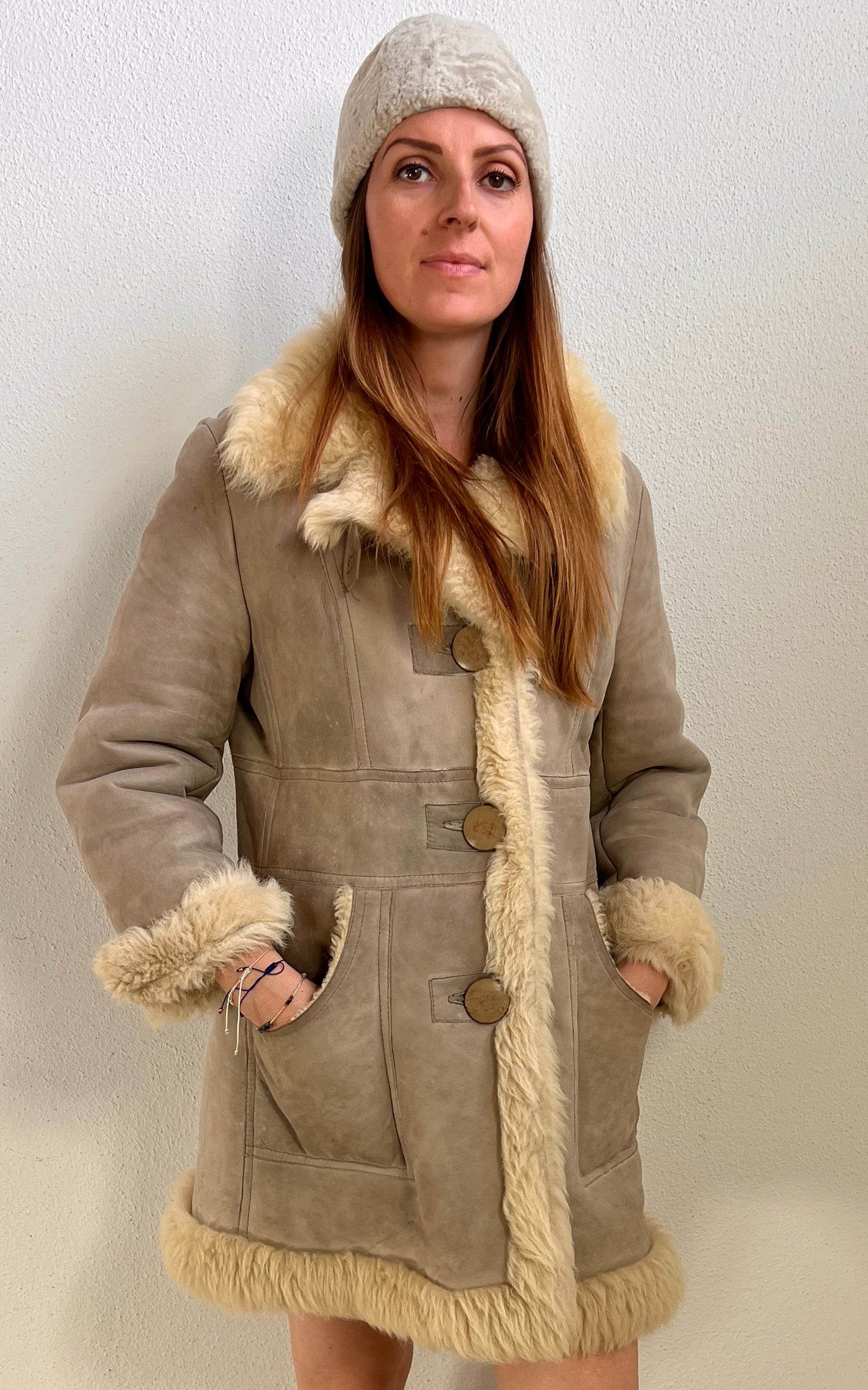 Vintage 1970s Shearling Coat