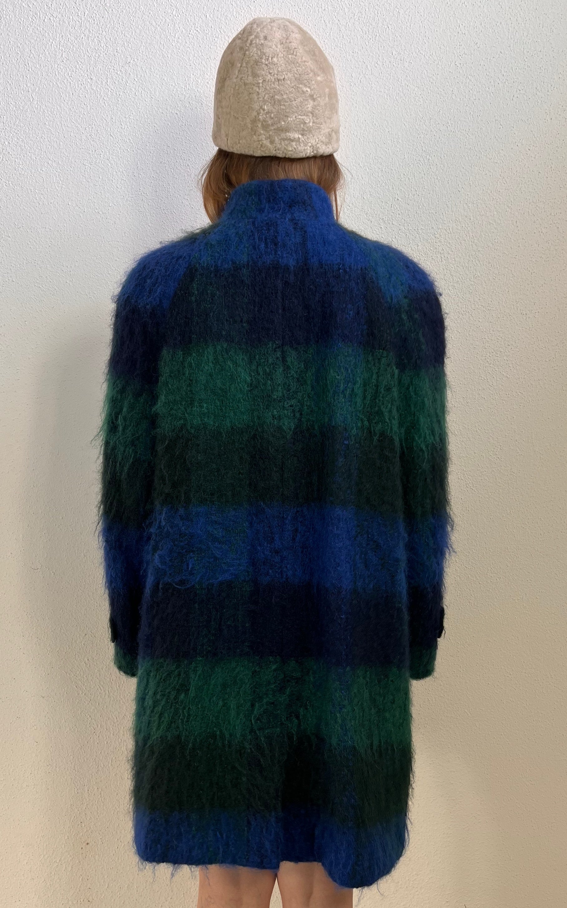 Vintage Mohair Plaid Coat