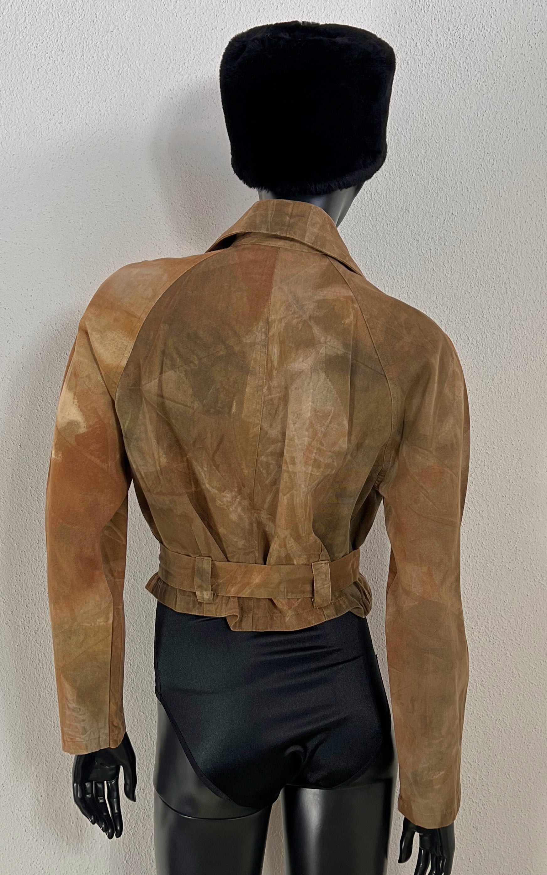 Vintage Tye Dye Cropped Jacket