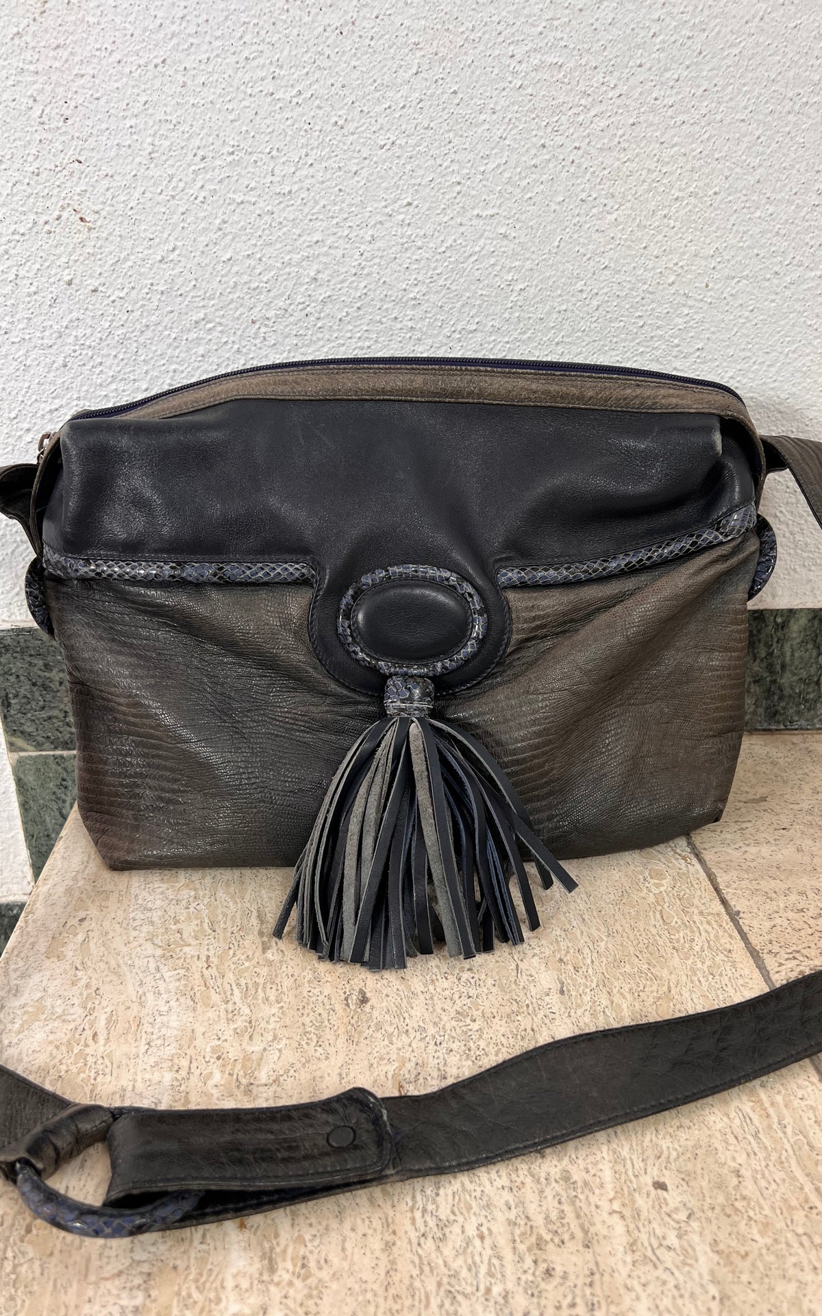 Vintage Mariotti Italian Leather Shoulder Bag