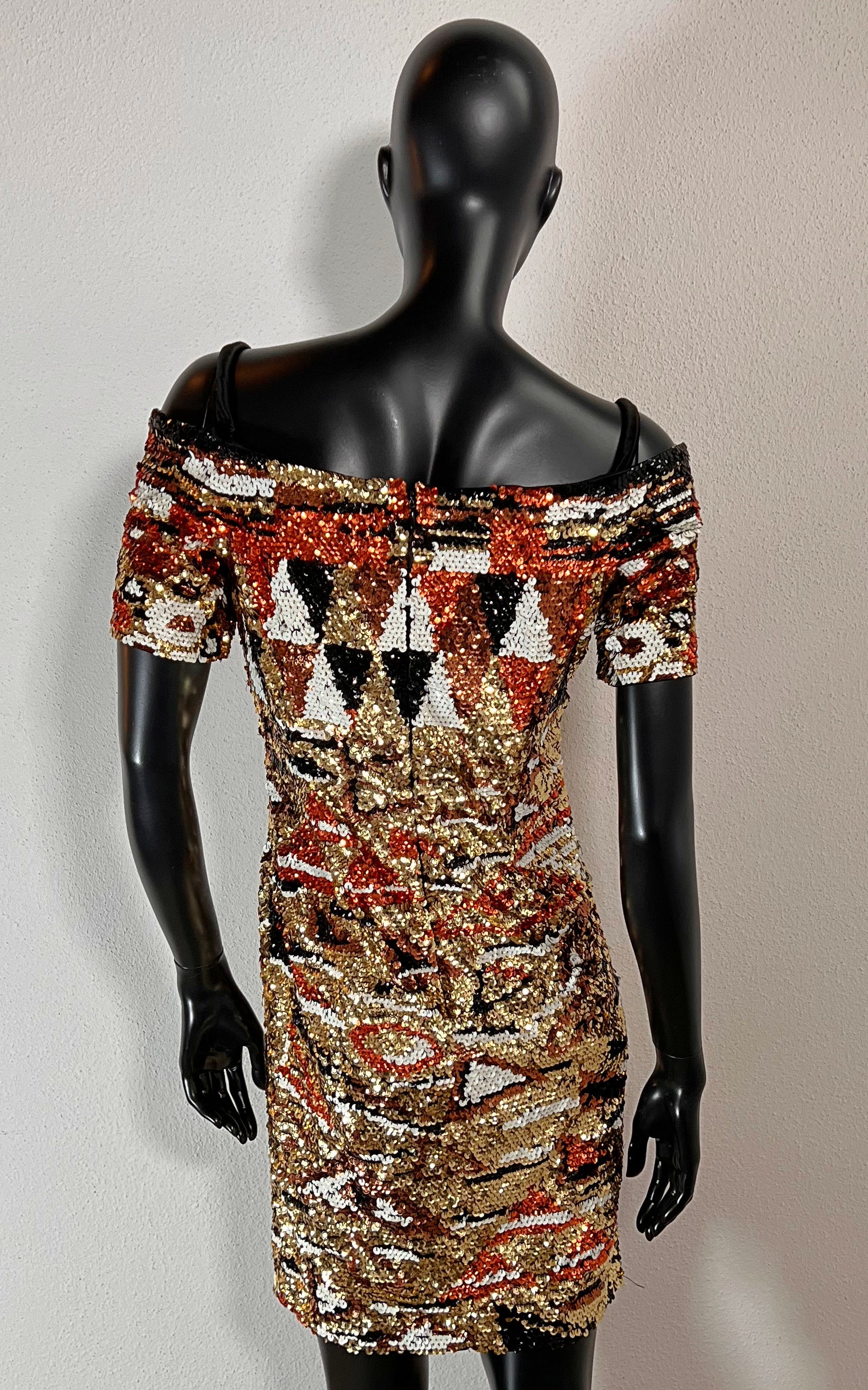 Vintage 90s Sequin Evening Dress