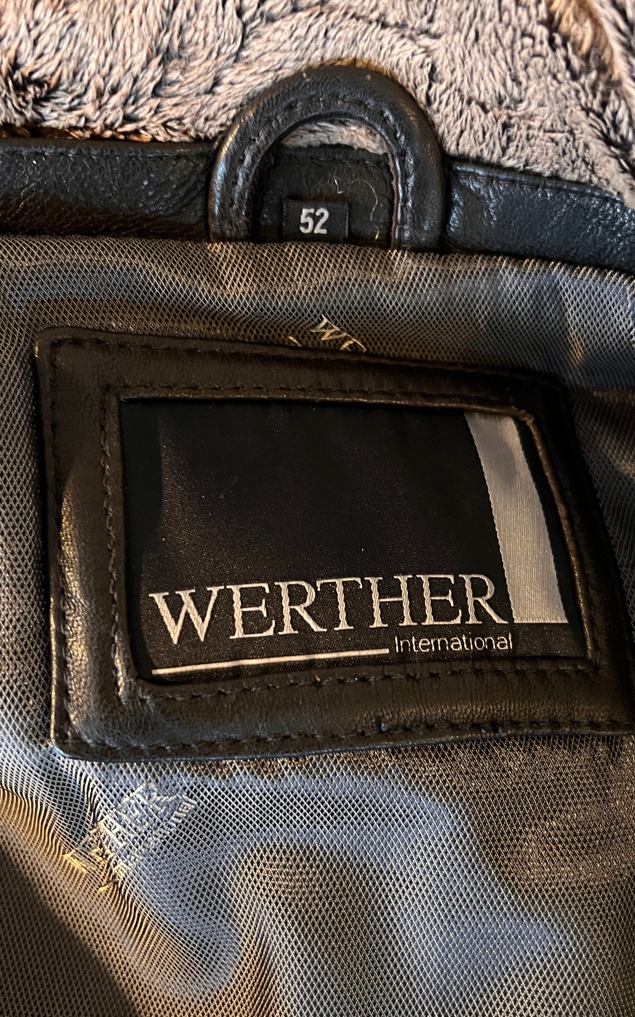 Vintage 90s MENS Werther International Nappa Leatherjacket