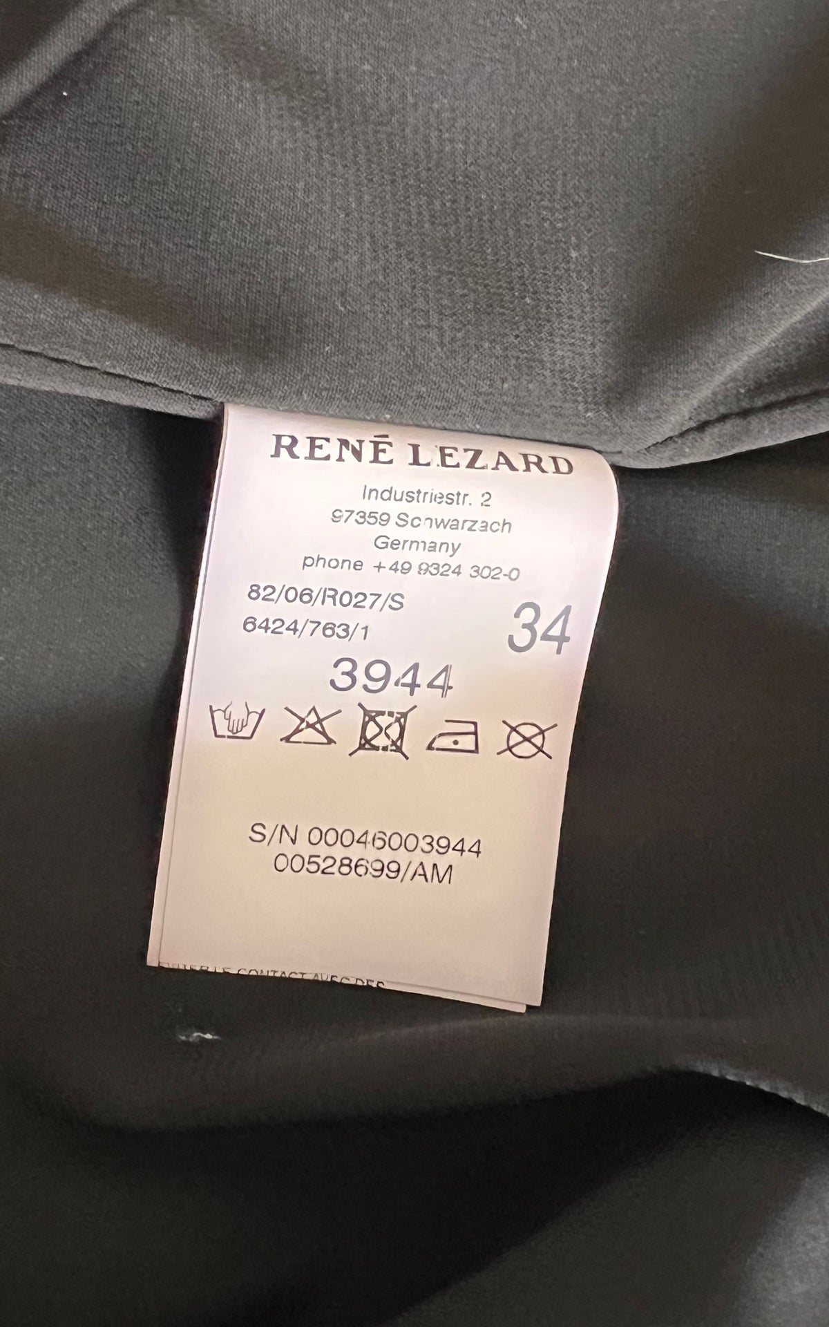 René Lezard Striped Asymmetric Wrap Skirt