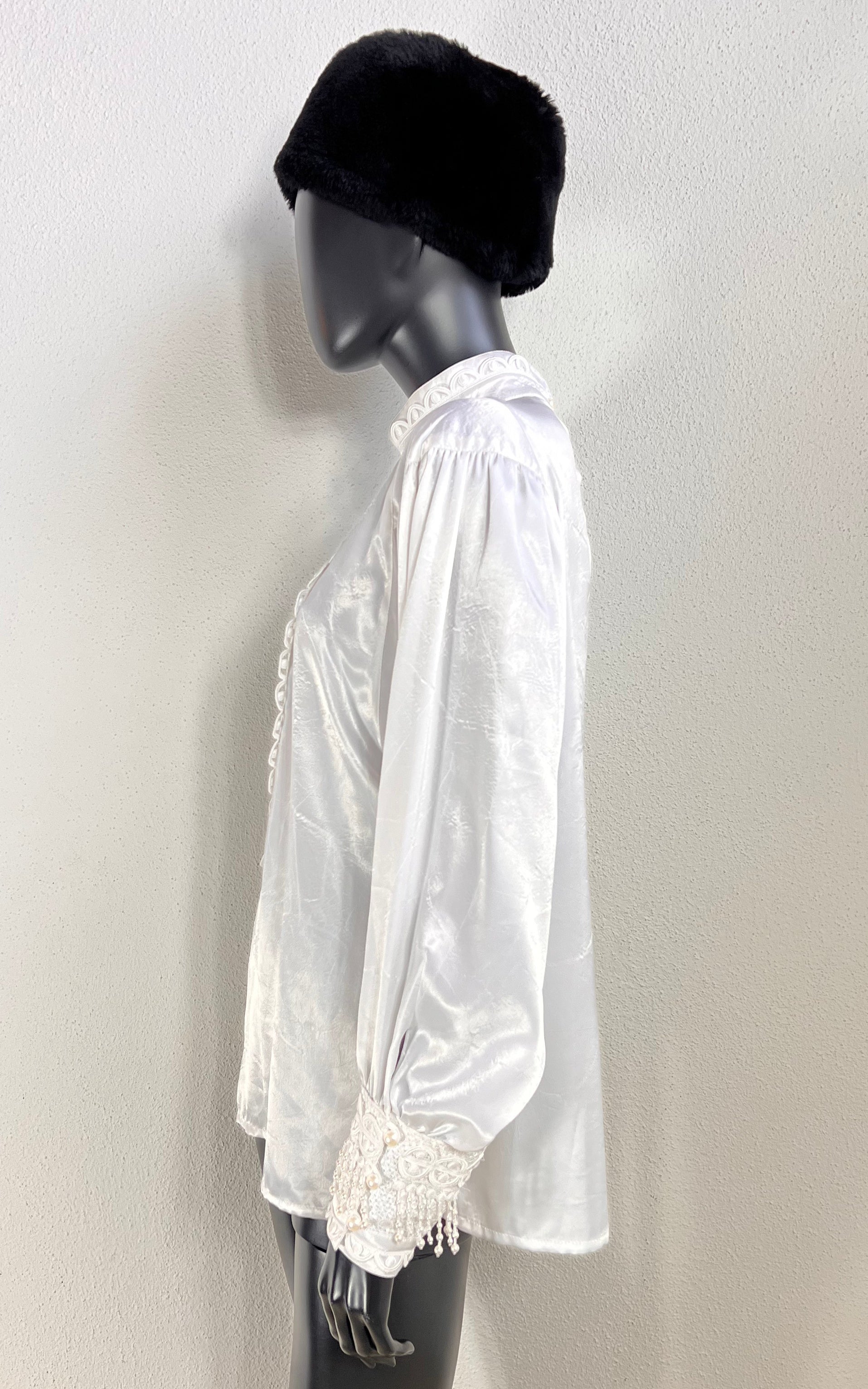 Vintage 80s Cris-Devi Mother of Pearl Blouse