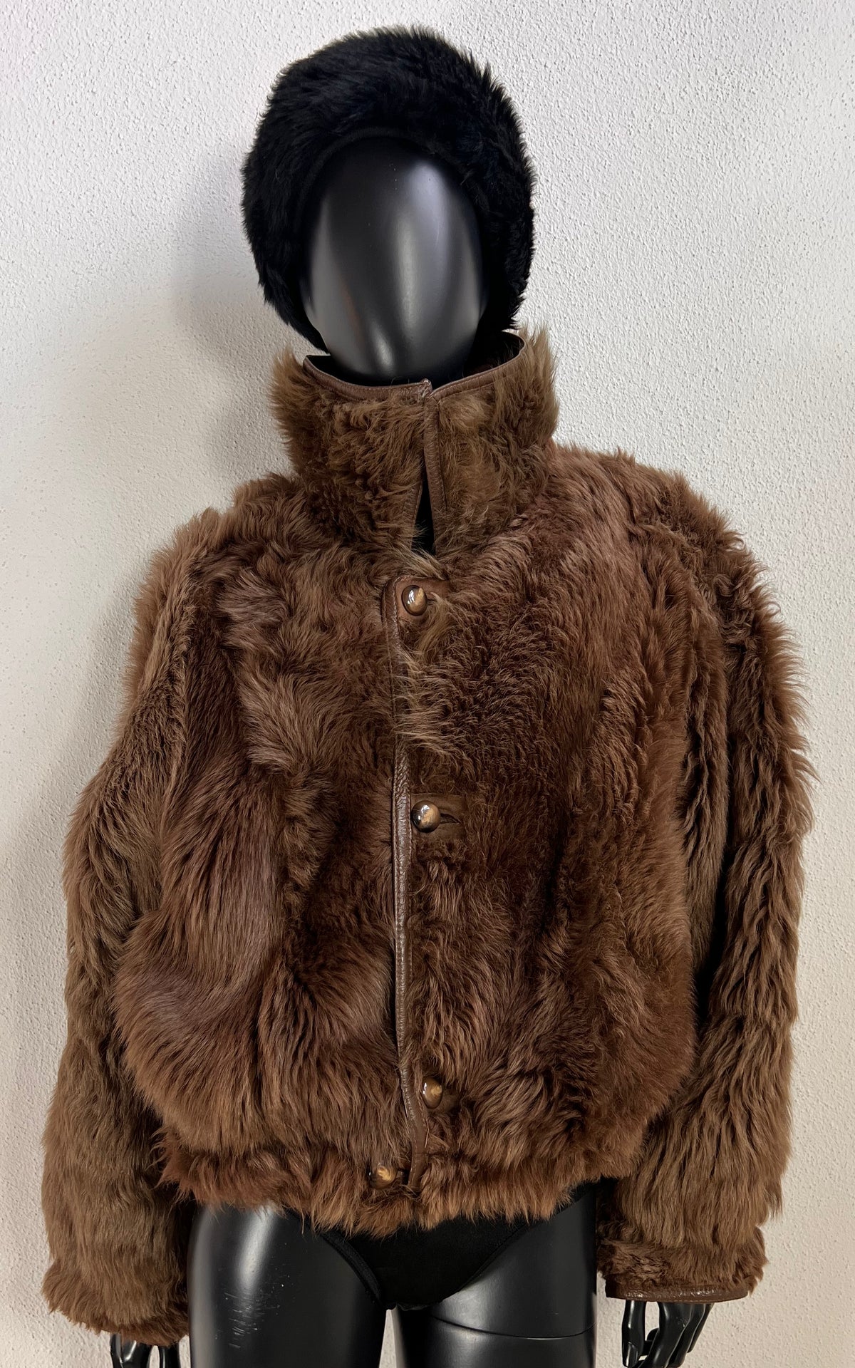 Reworked Curly Lamb Shearling Jacket