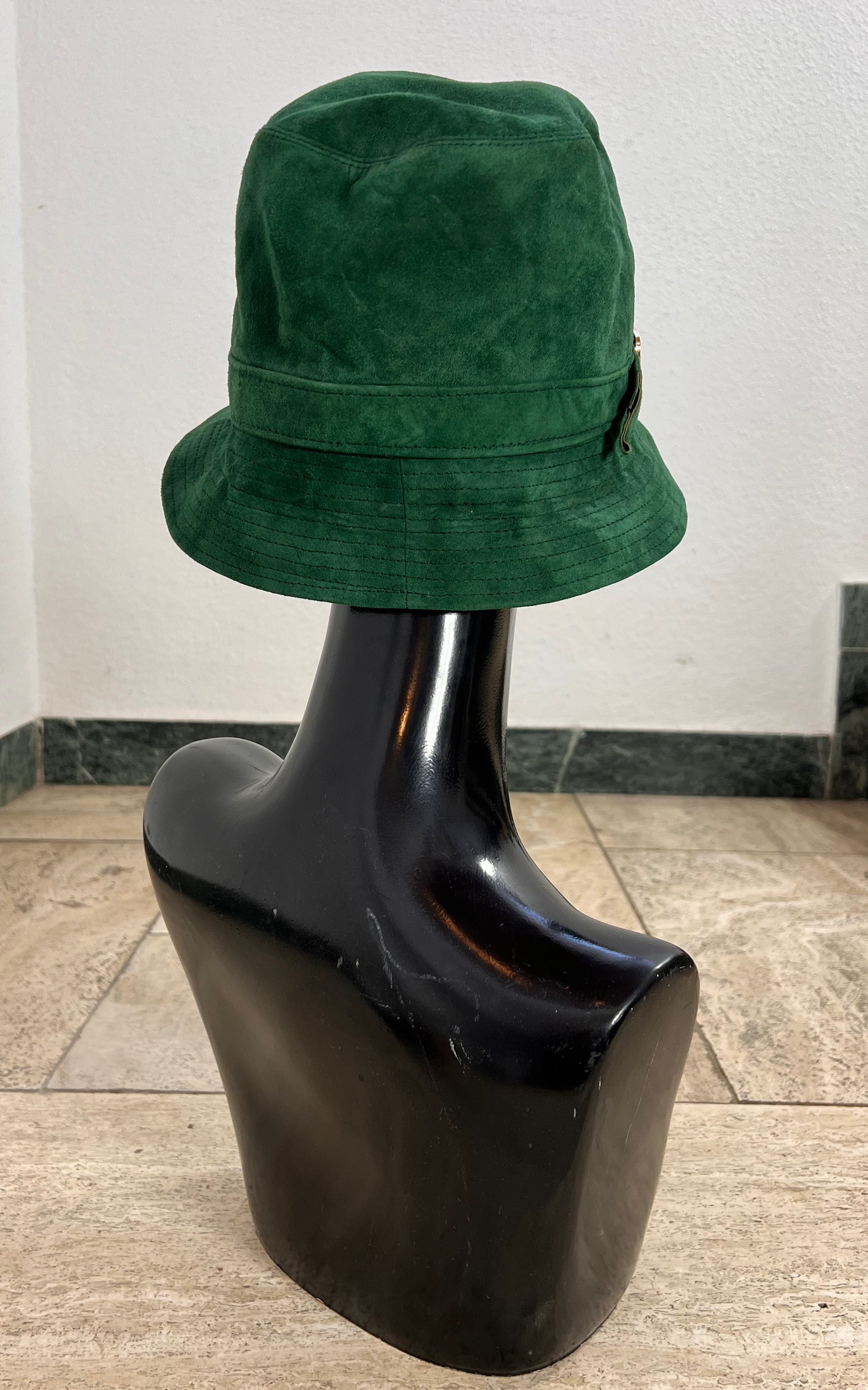 Vintage 70s Suede Bucket Hat