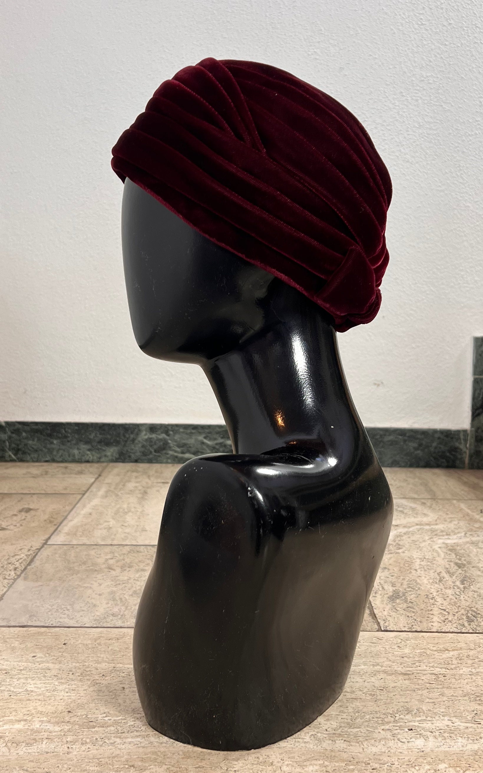 Vintage Velvet Pillbox Hat