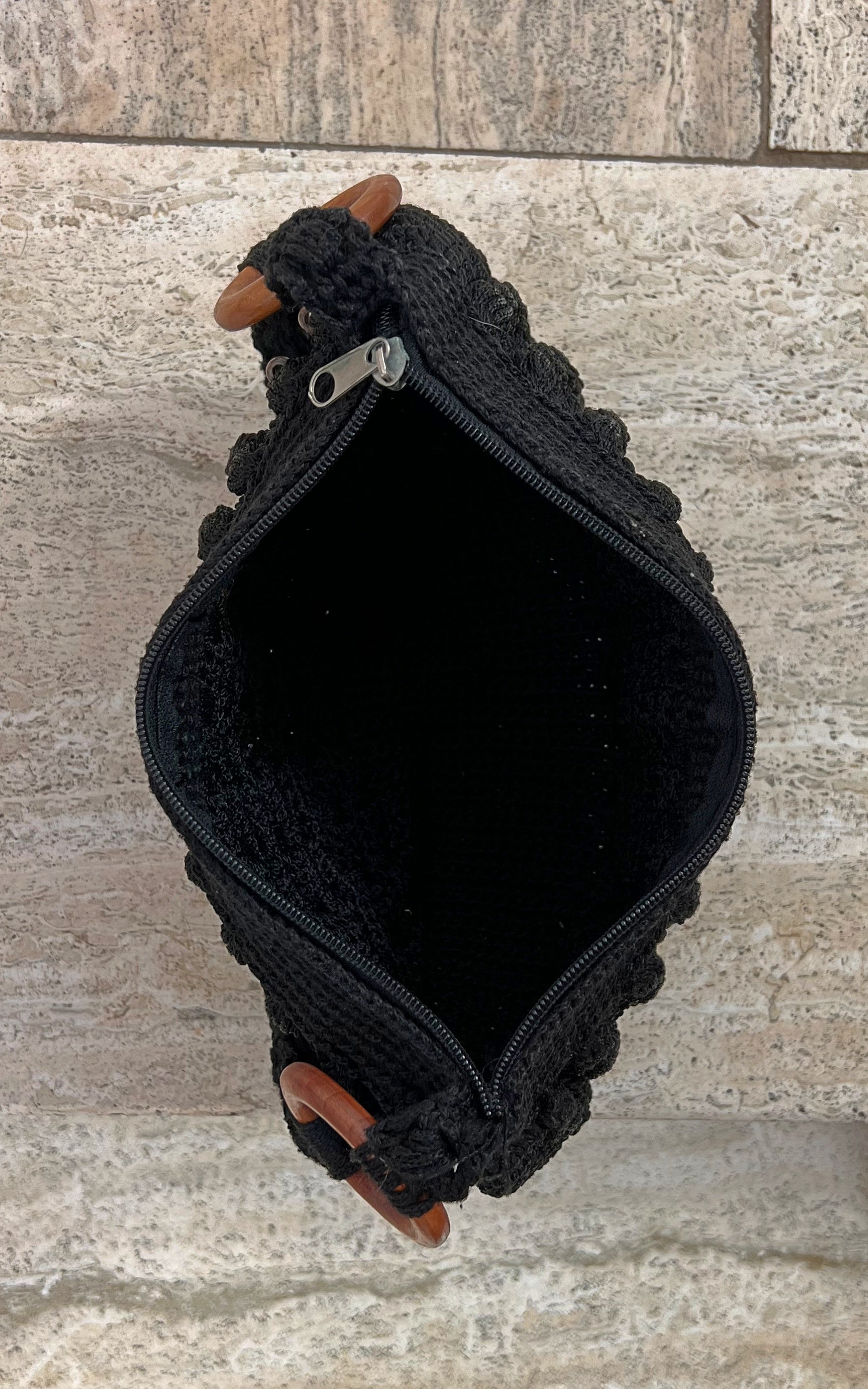Vintage Crochet Baguette Bag