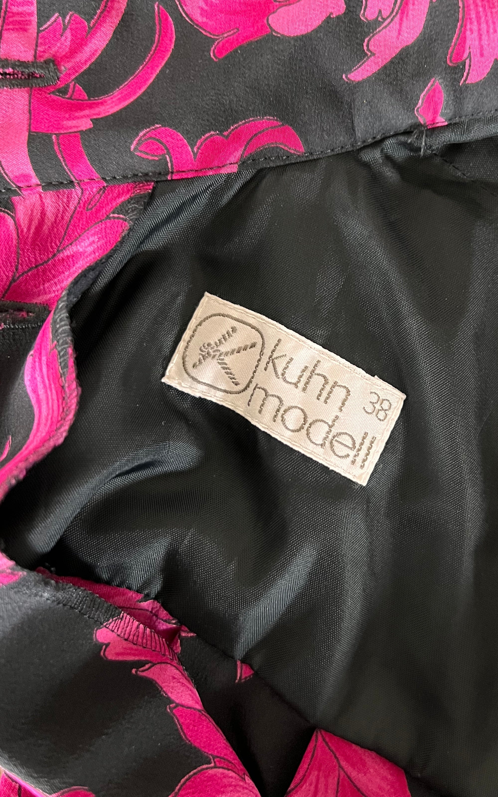Vintage Silk And Velvet Dress