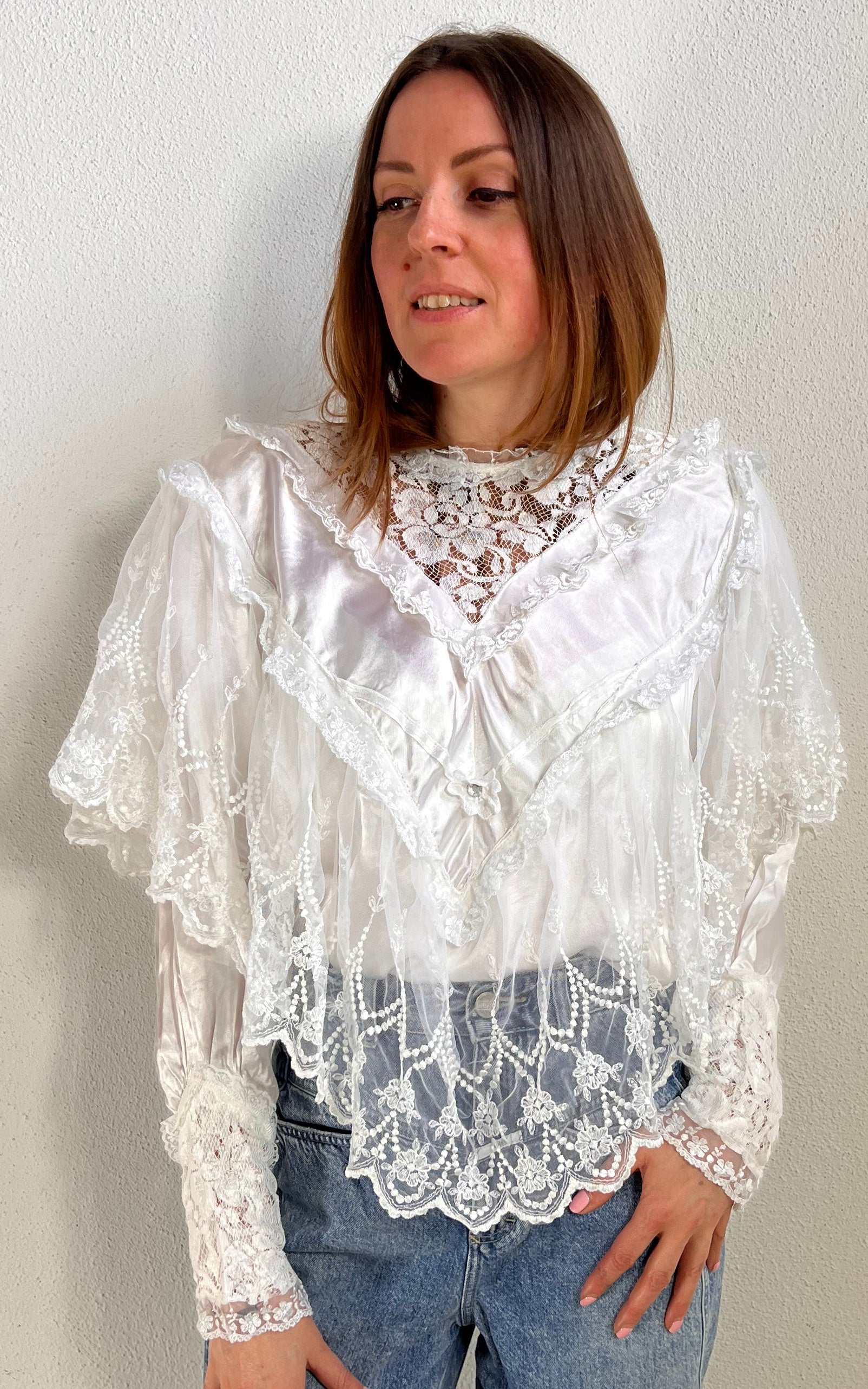 Vintage 80s Cocos Lace Set
