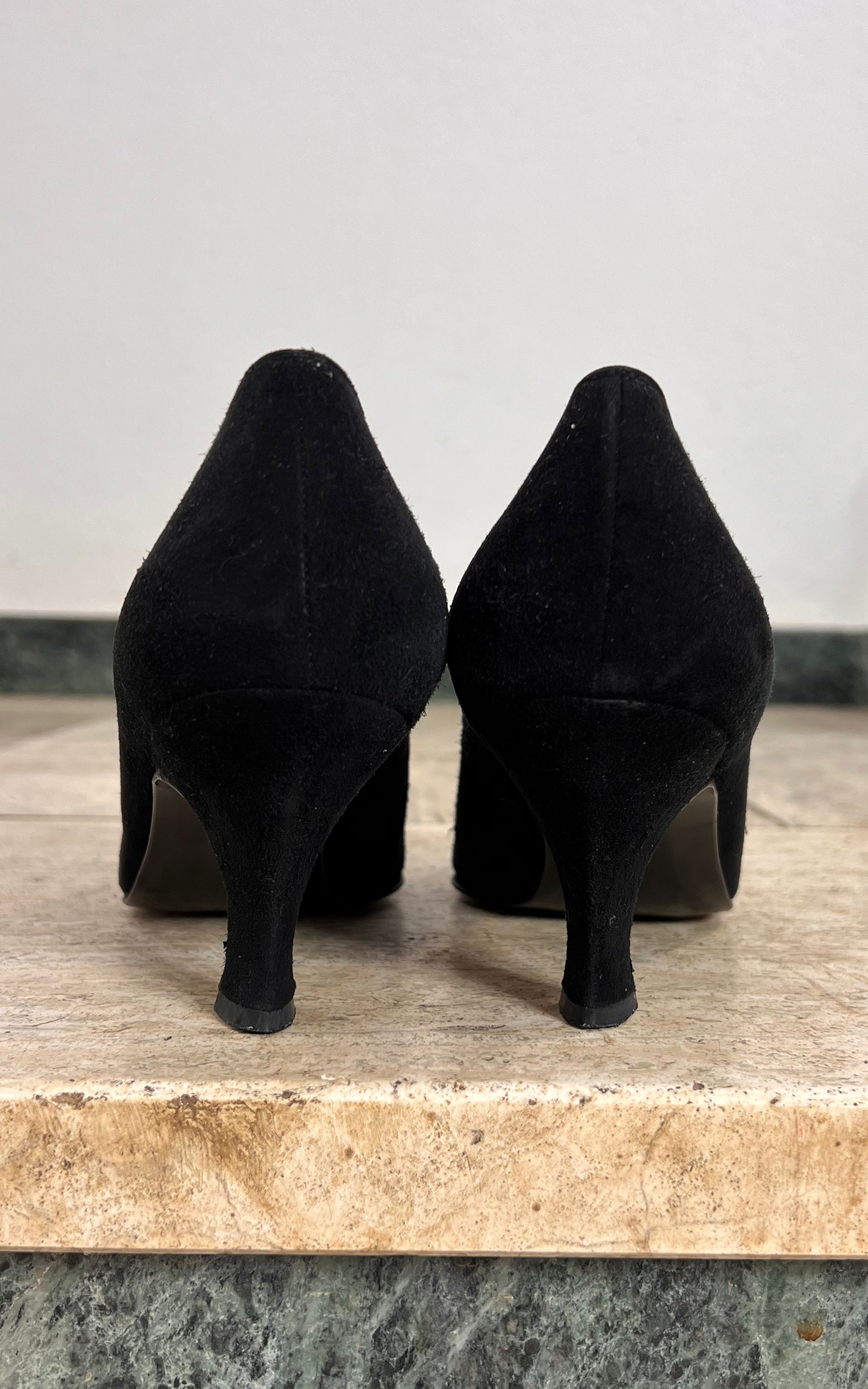 Vintage 80s Stuart Weizmann Slip-On Heel 38