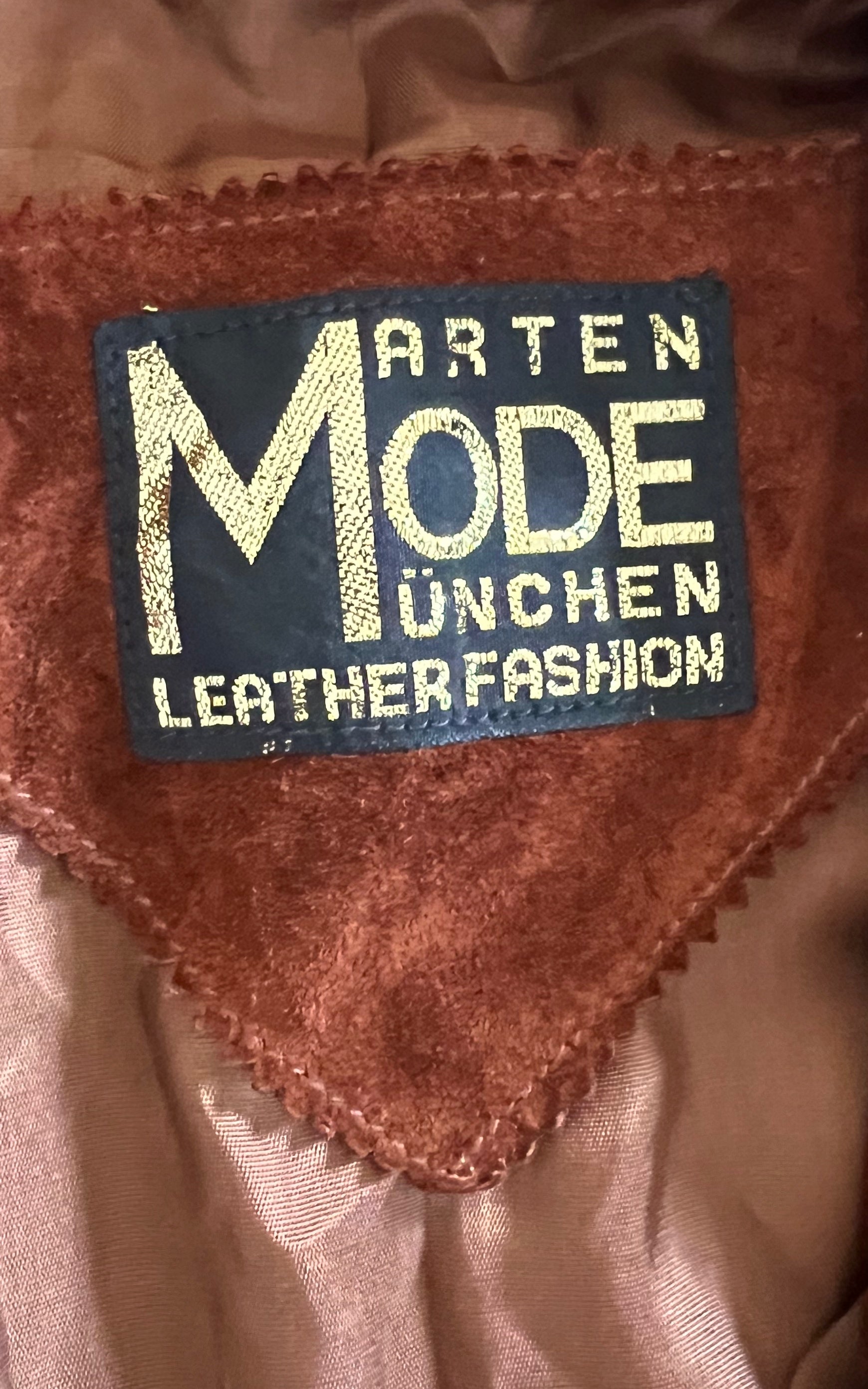 Vintage Chestnut Brown Suede Jacket