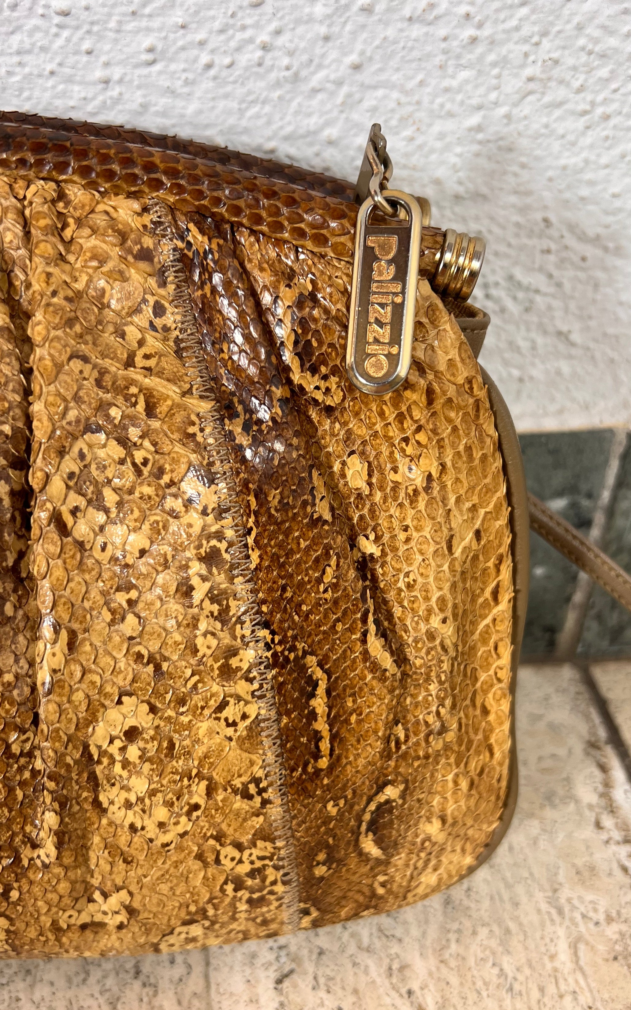 Vintage Pallizio Cross Body Snakeskin Bag