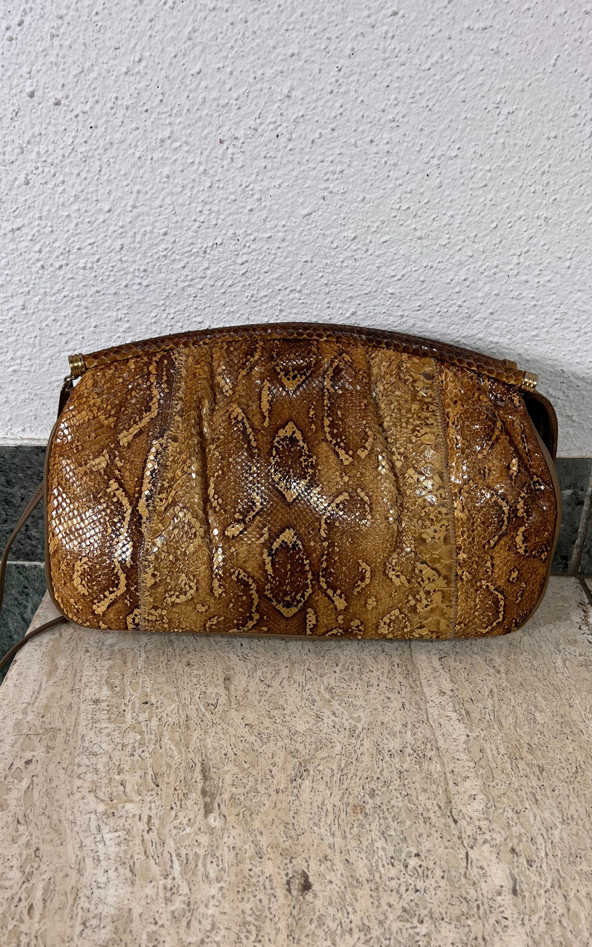 Vintage Pallizio Cross Body Snakeskin Bag