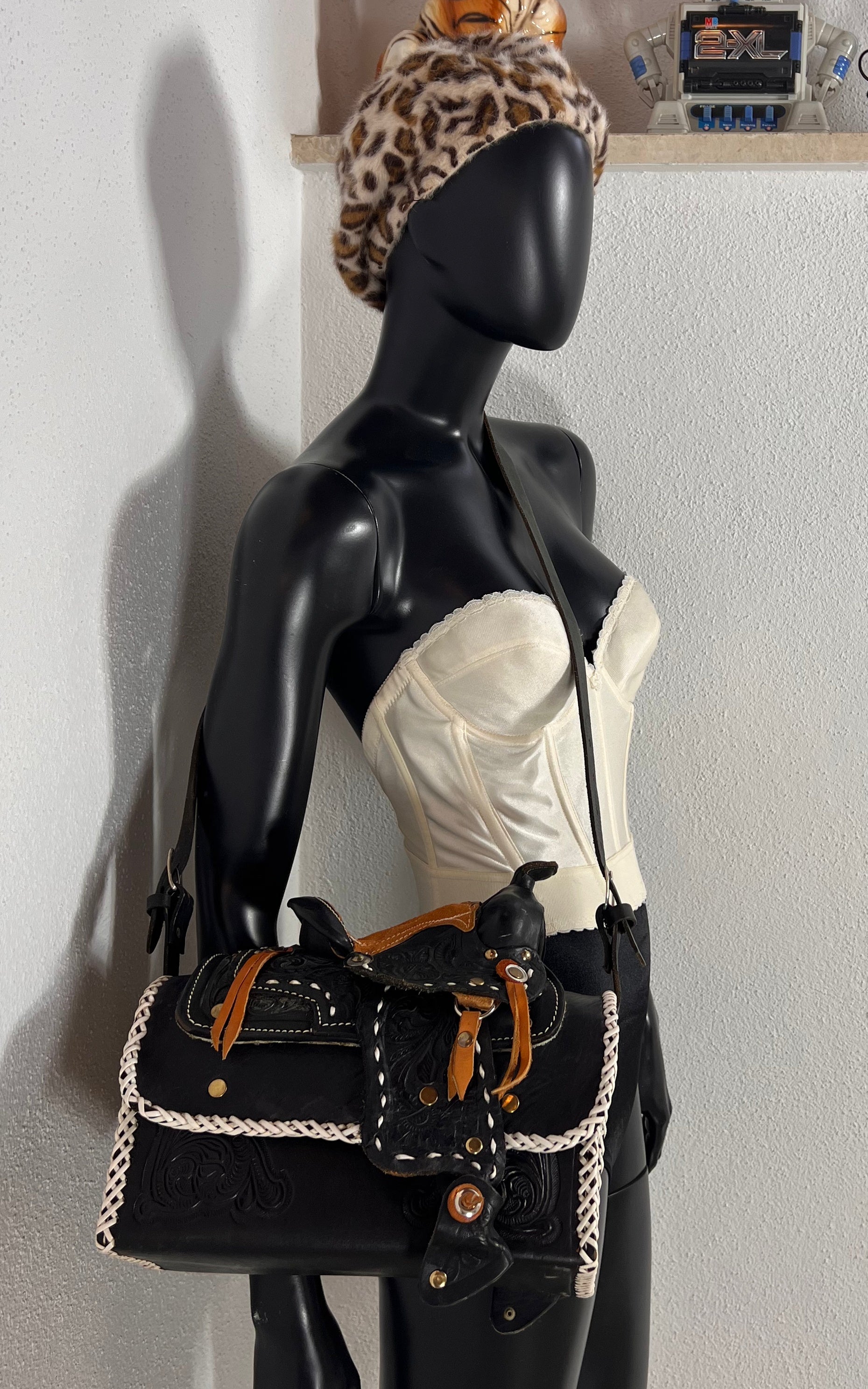 Vintage Western Saddle Shoulder Bag