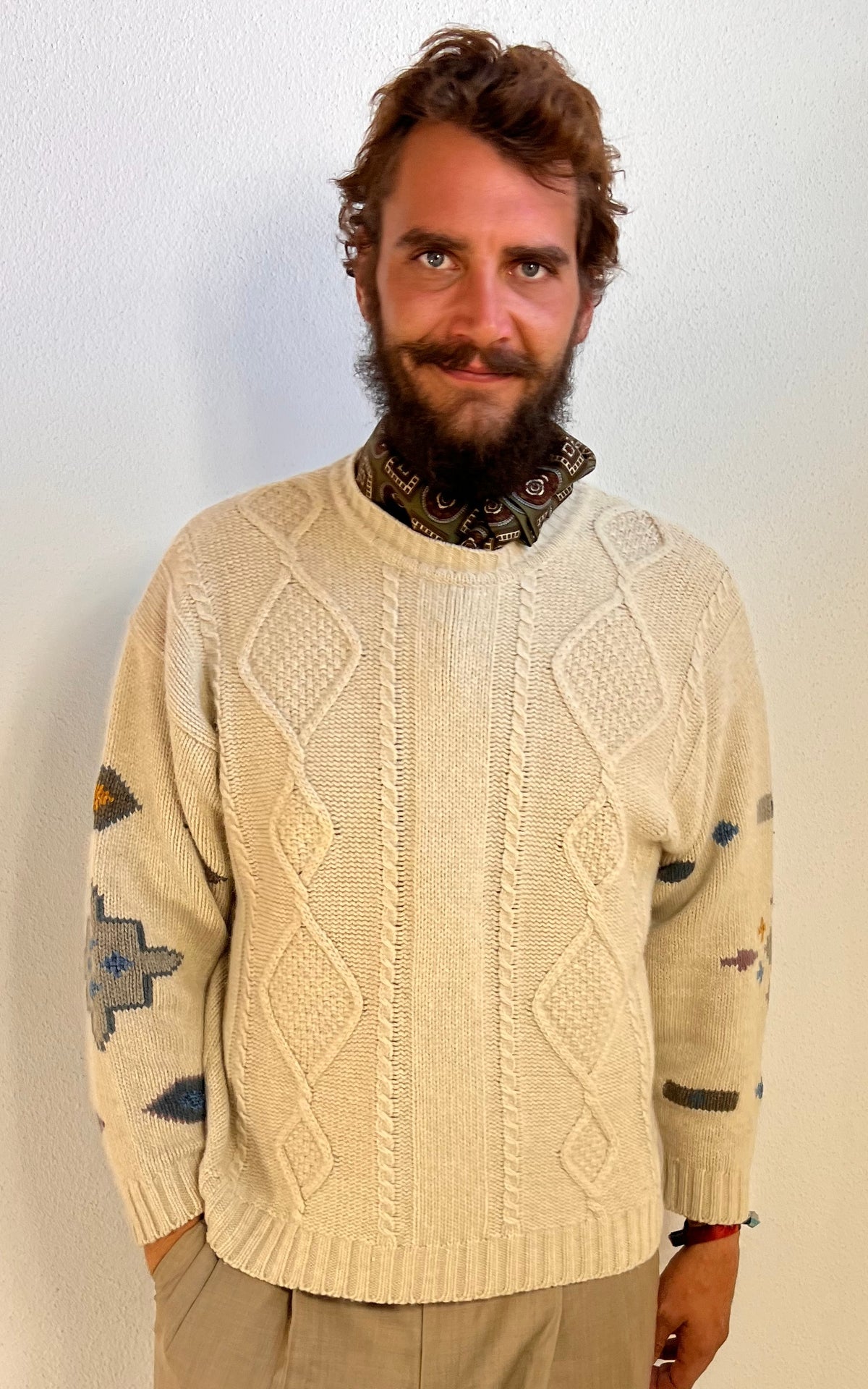 Vintage MENS Galatioto Italian Very Soft Wool Sweater