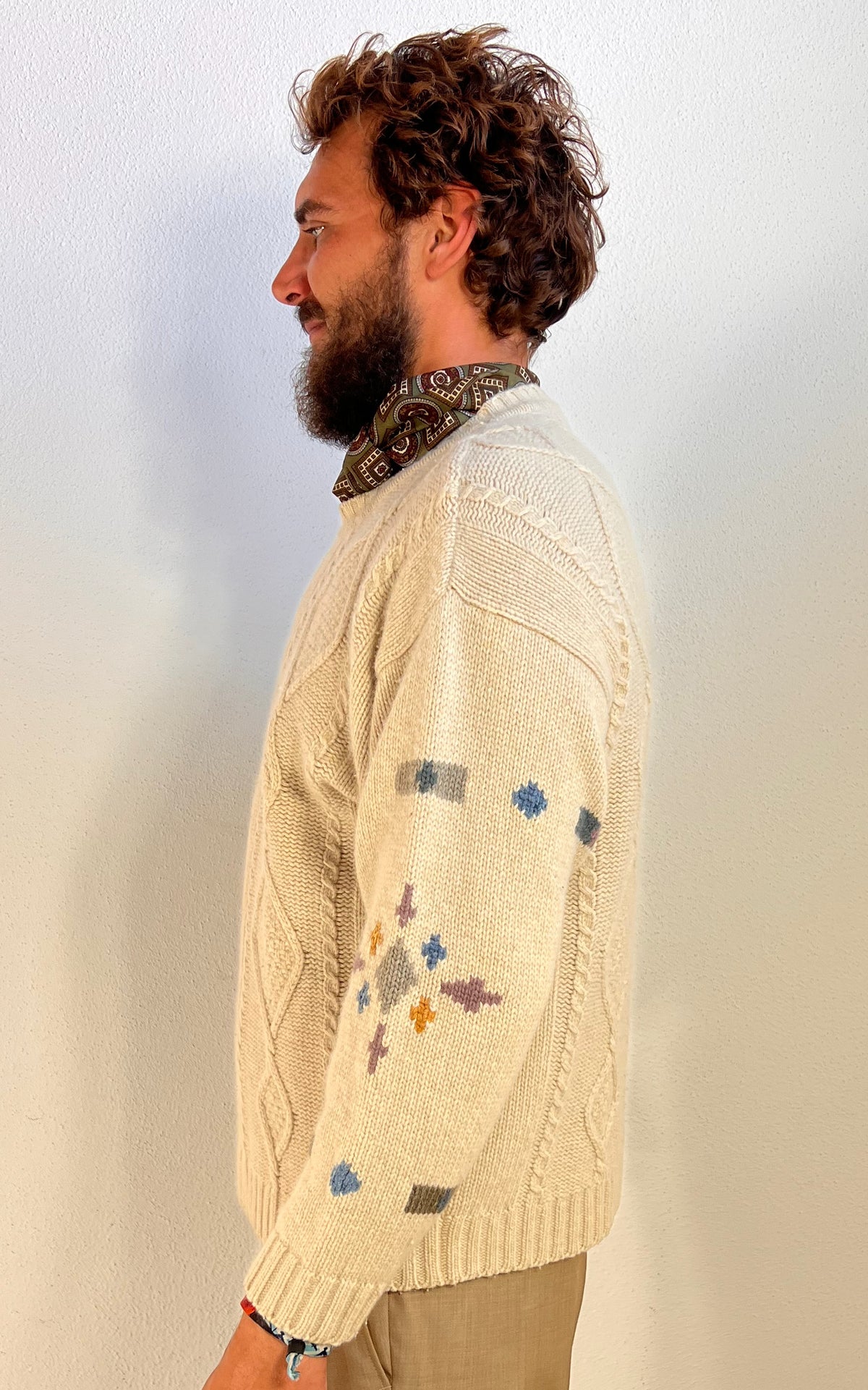 Vintage MENS Galatioto Italian Very Soft Wool Sweater