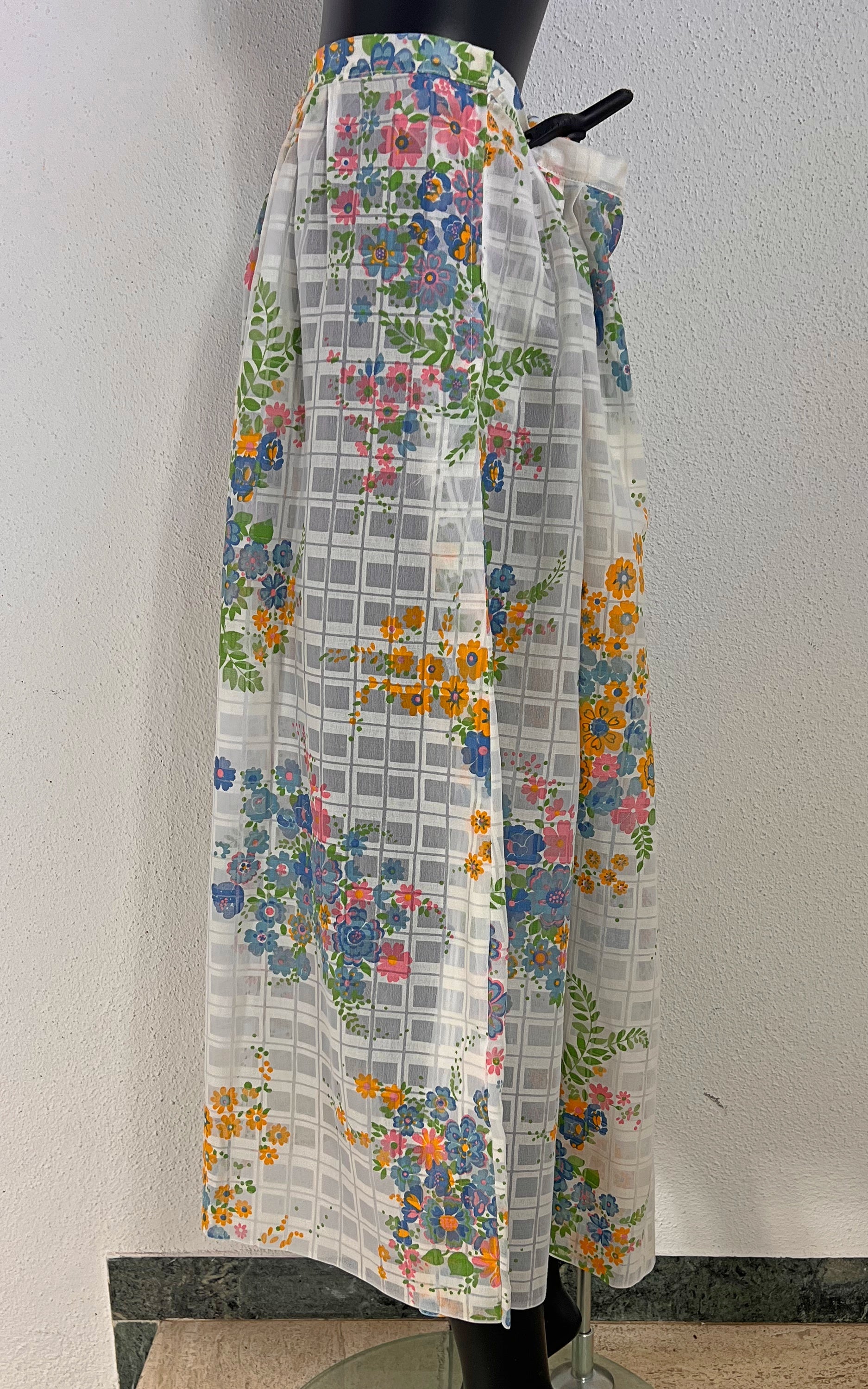 Vintage 70s Flower Skirt