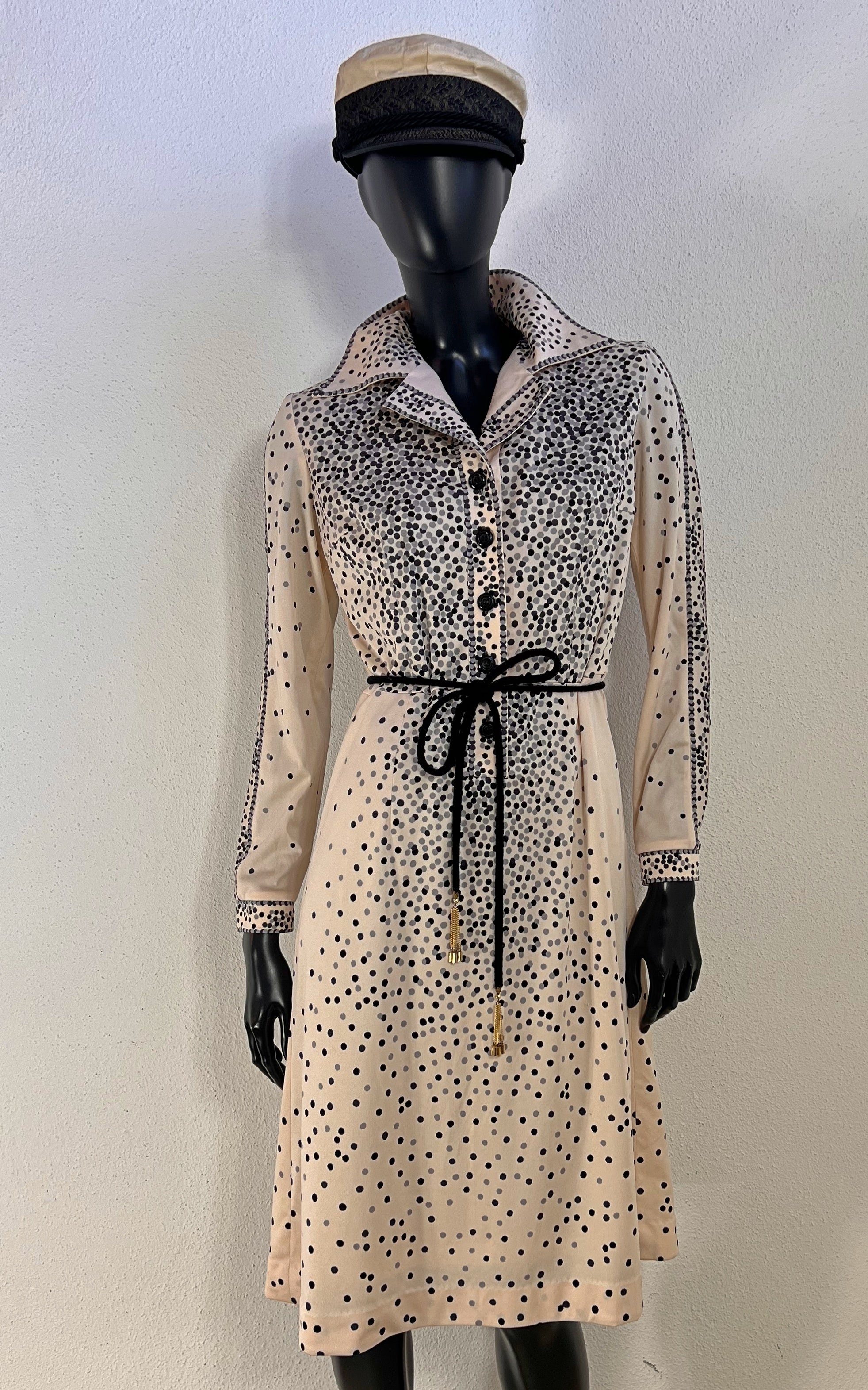 Vintage 70s Polka Dot Dress