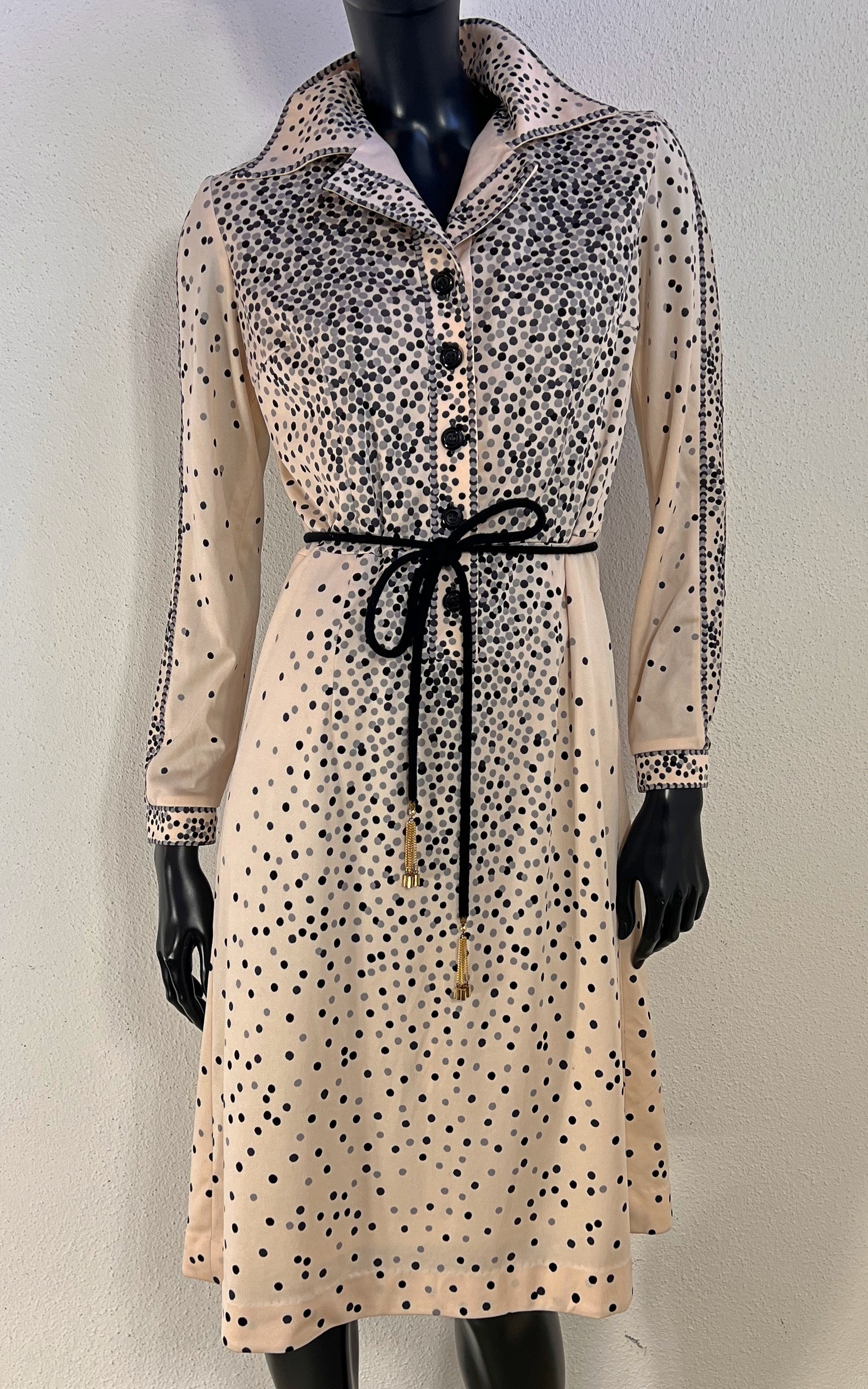 Vintage 70s Polka Dot Dress