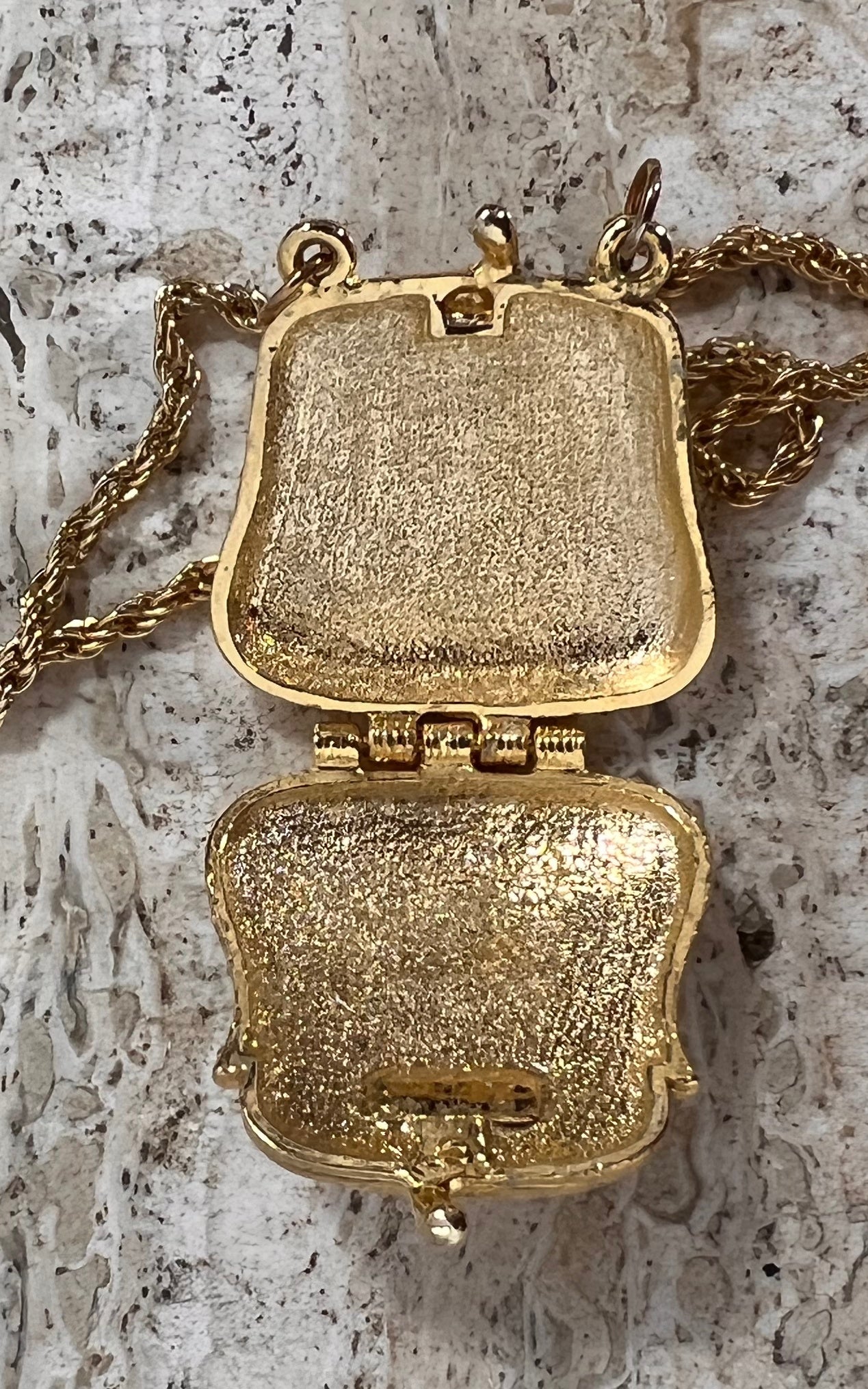 Vintage Medallion Bag Necklace