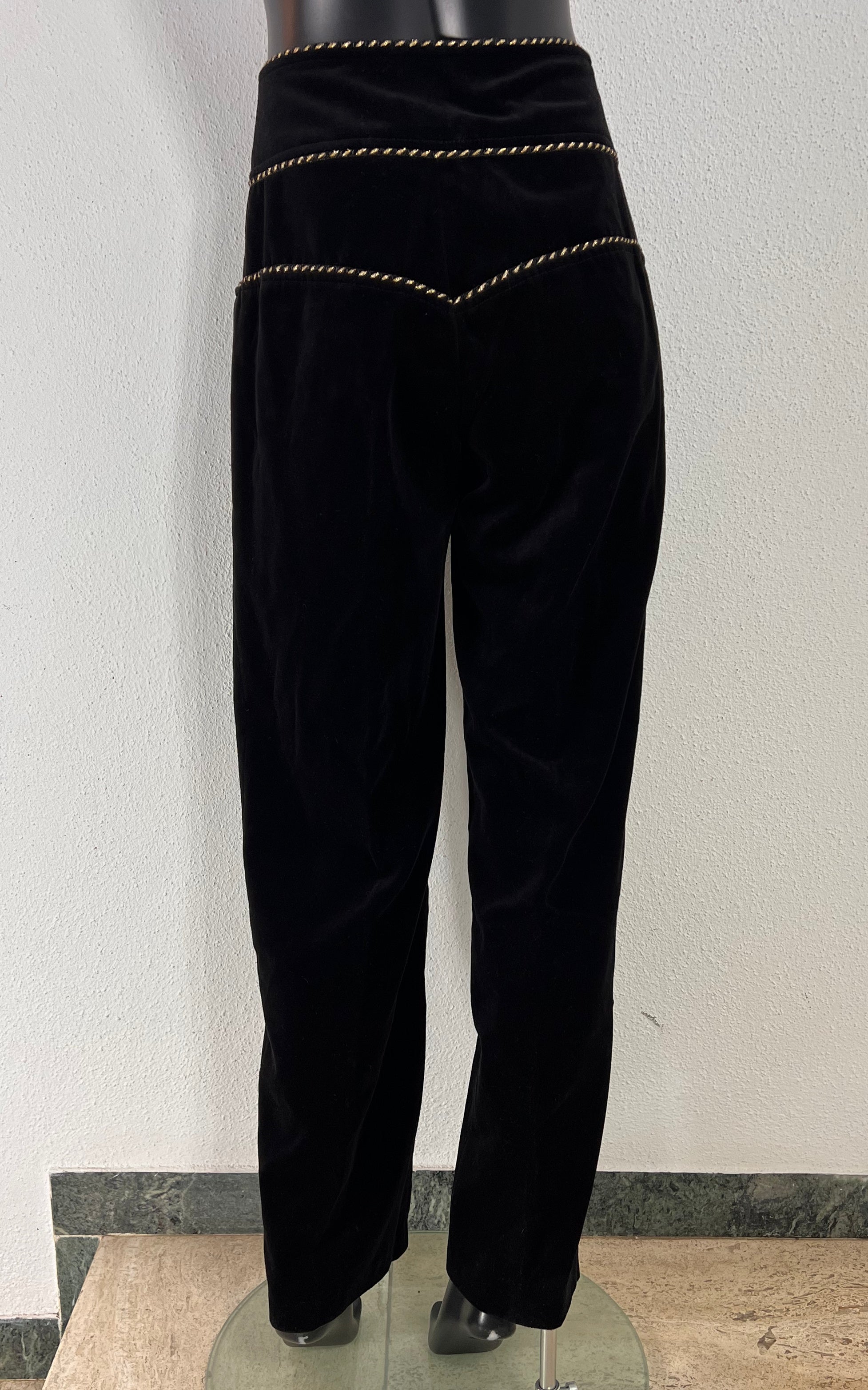Vintage Yves Saint Laurent Co Wear Velvet Pants 44