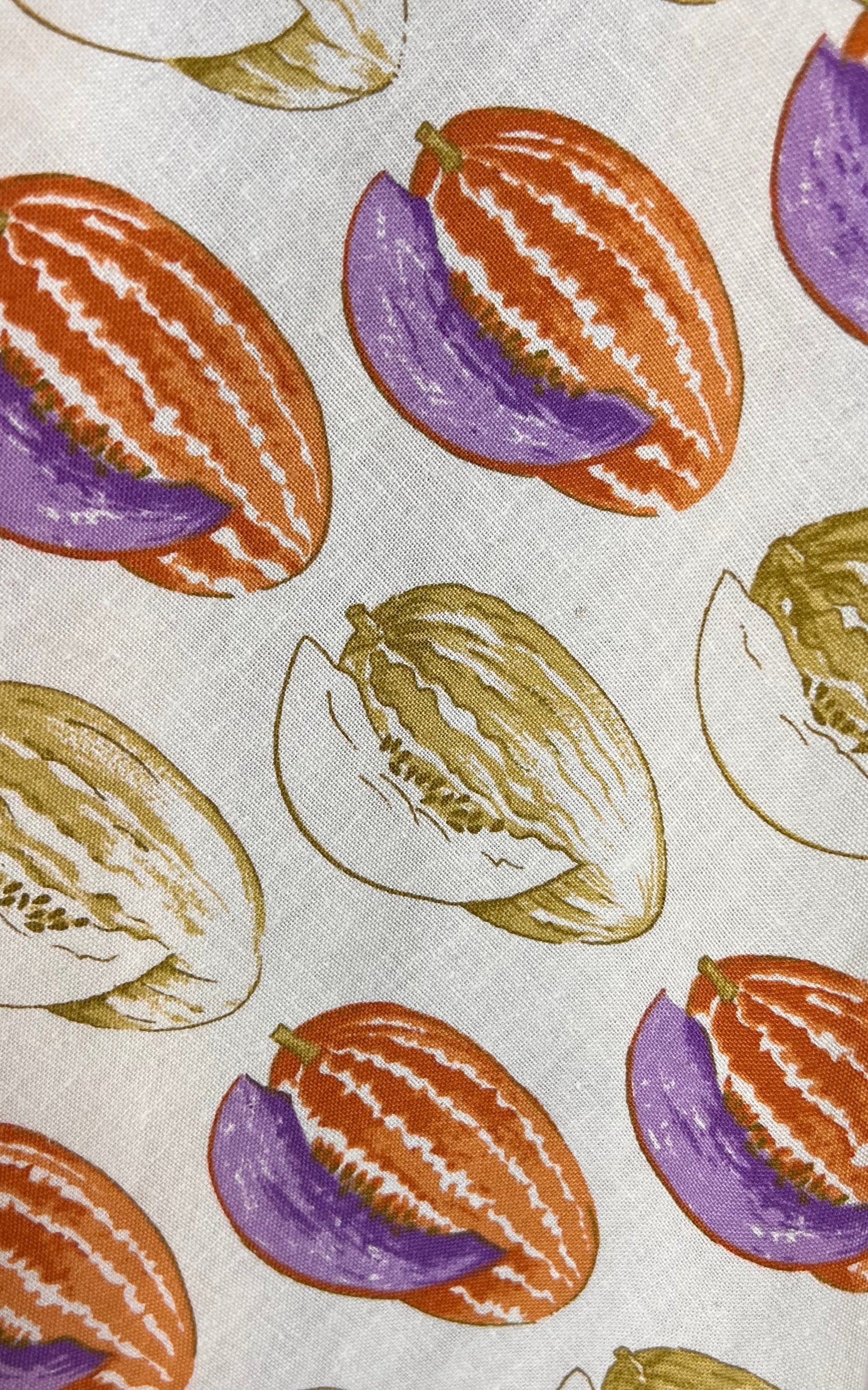 Vintage Lady Ascot Melon Print Skirt