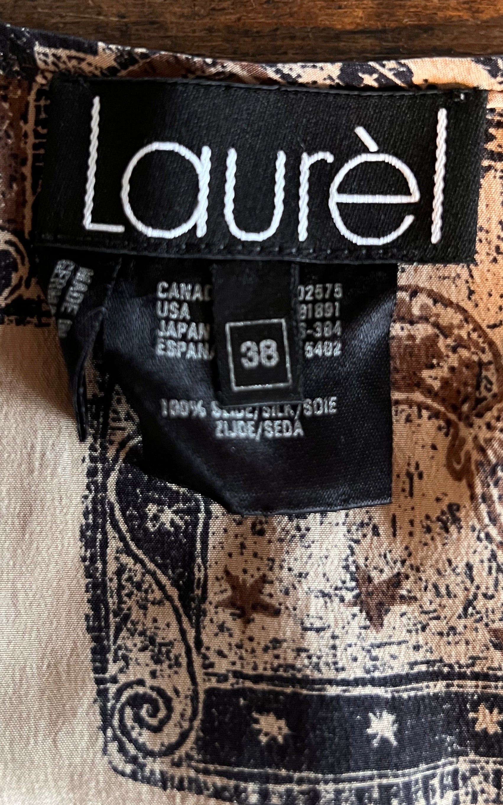 Vintage 90s Laurel Silk Top