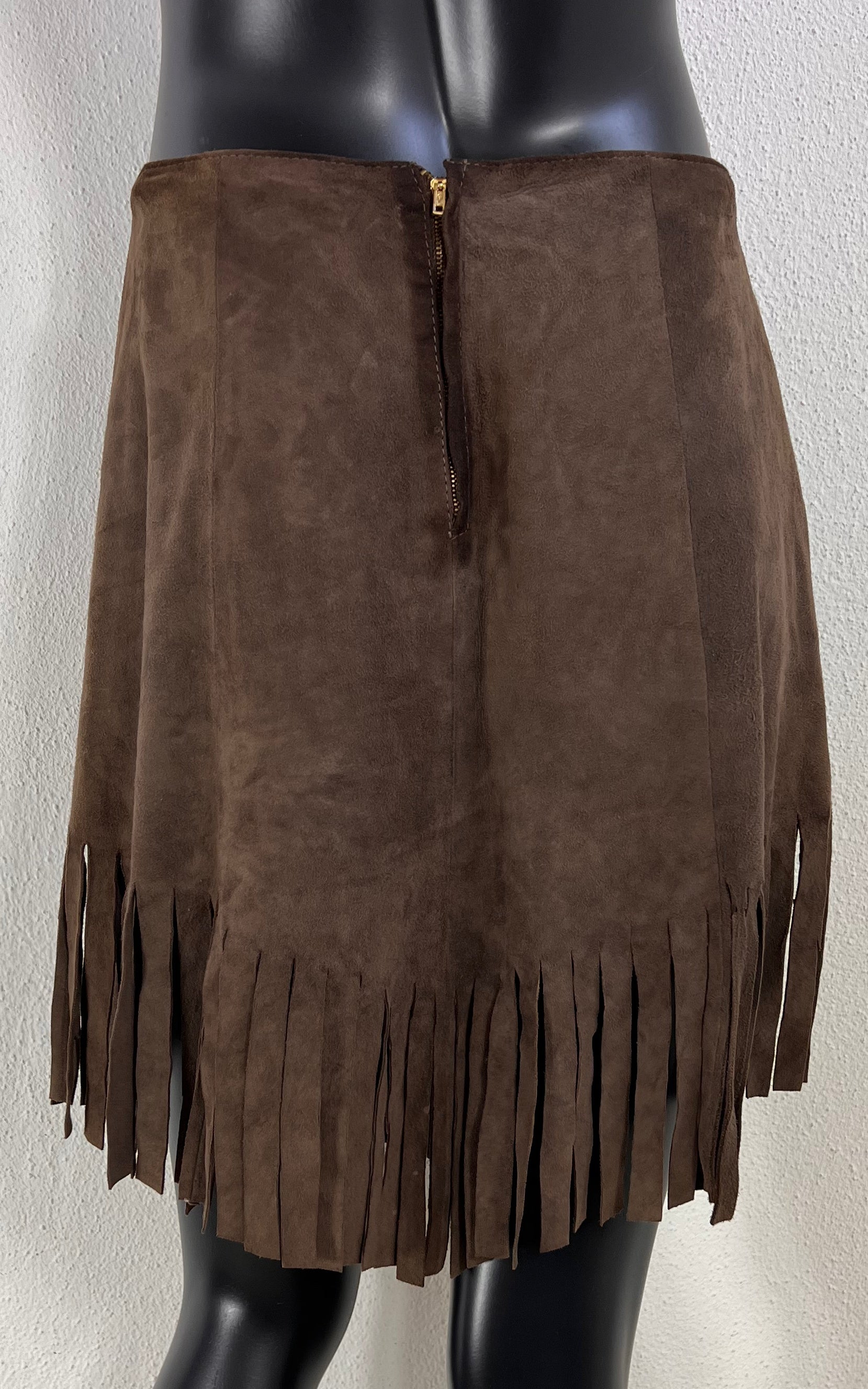 Vintage 70s Suede Leather Skirt