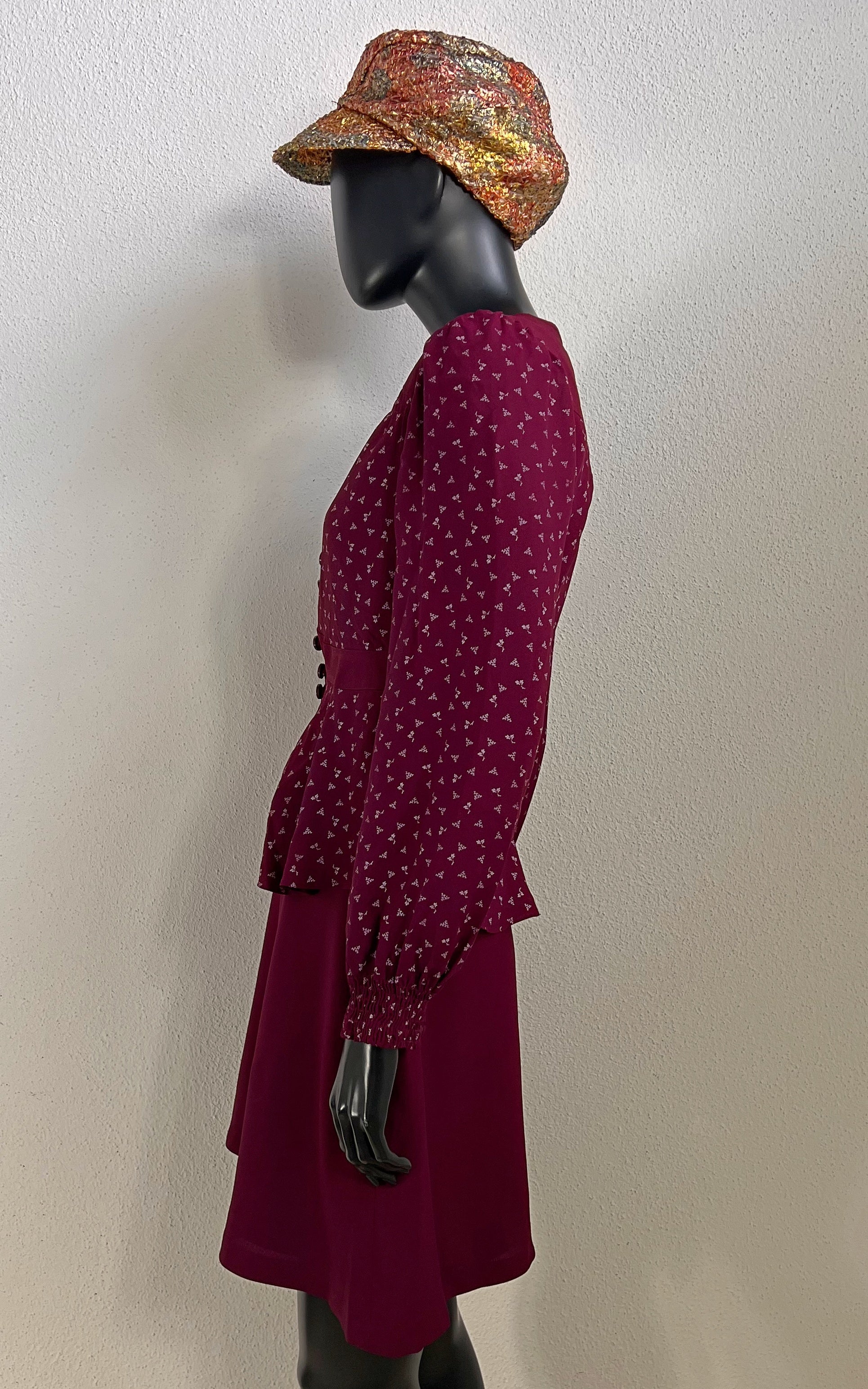 Vintage 70s Blouse and Mini Skirt