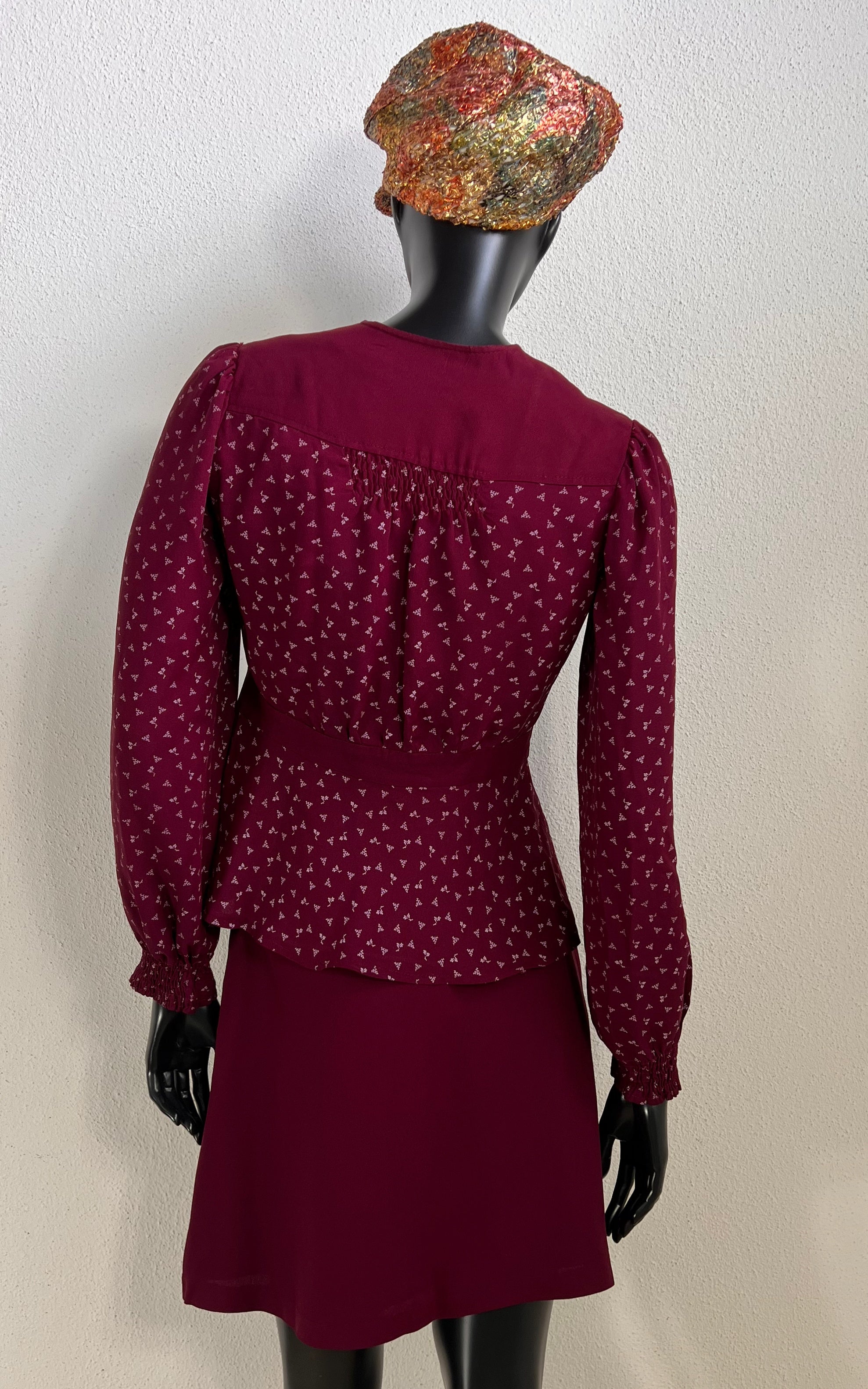 Vintage 70s Blouse and Mini Skirt
