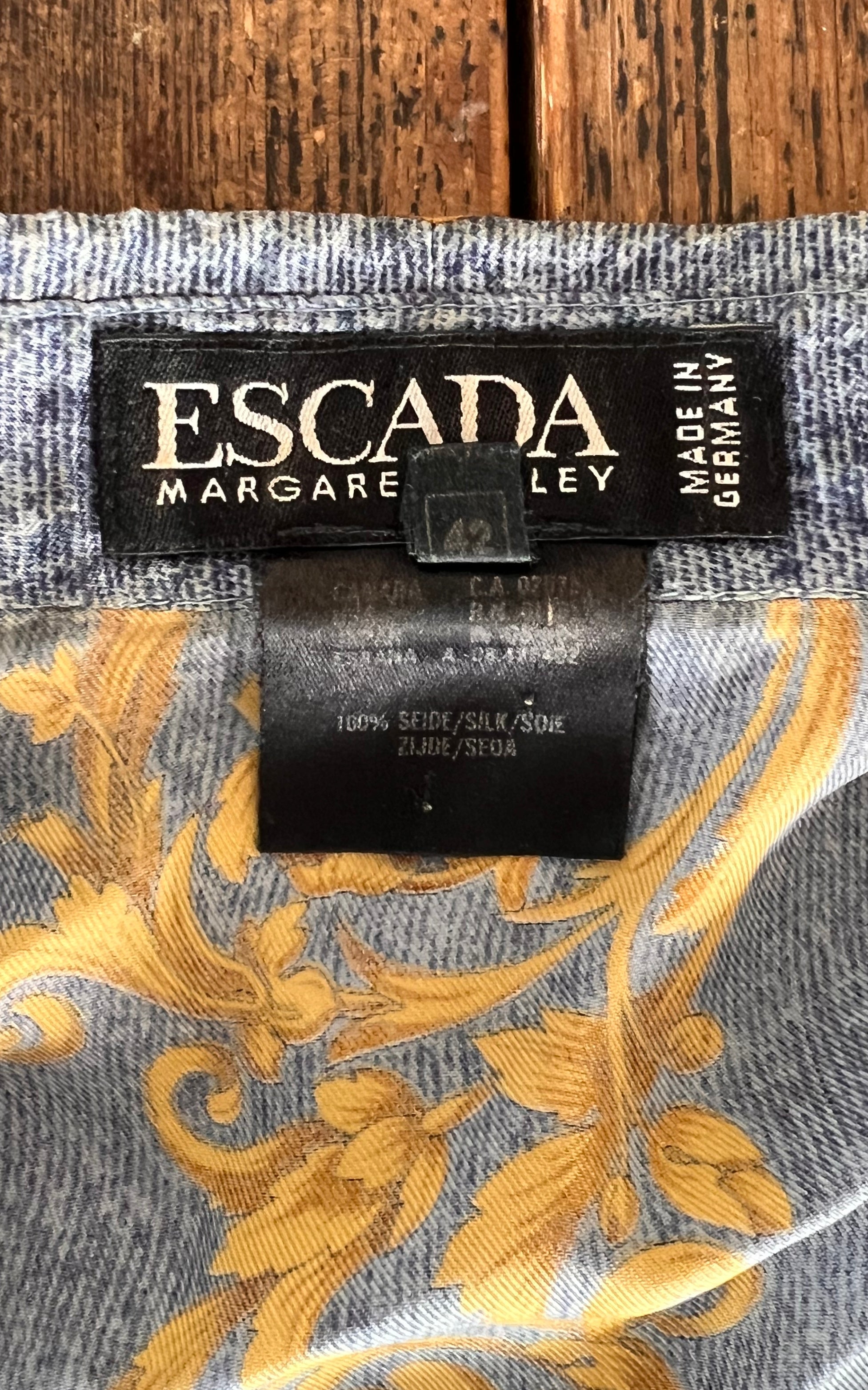 Vintage Reworked Escada Silk Blouse