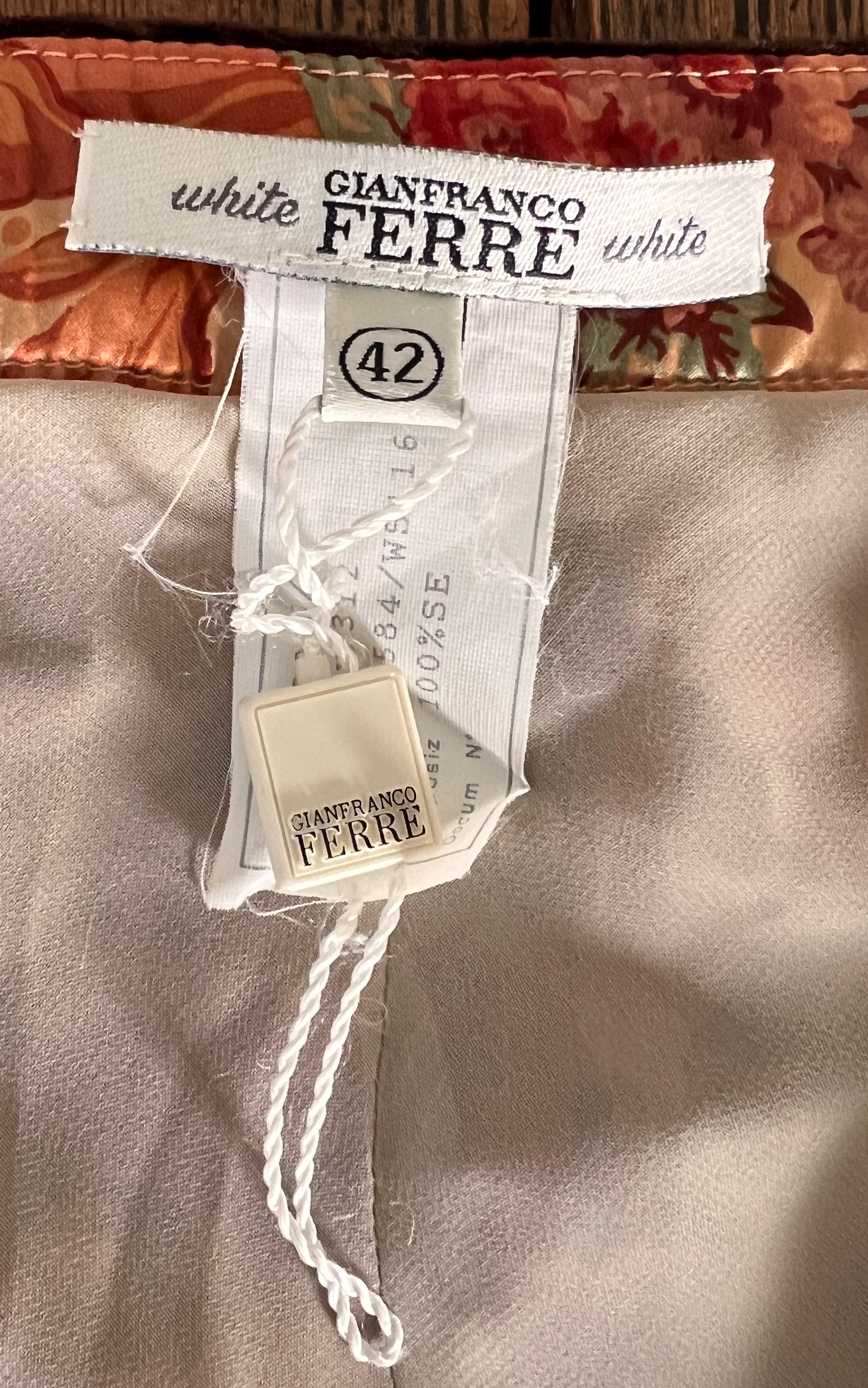 Vintage Gianfranco Ferre Silk Skirt
