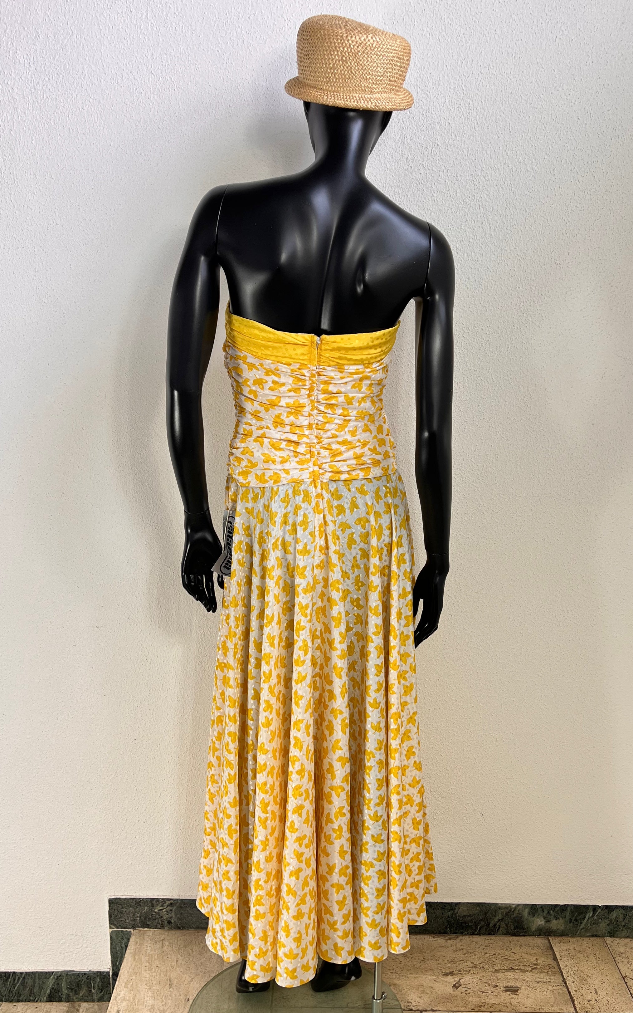Vintage Catalina Yellow Floral Maxi Dress