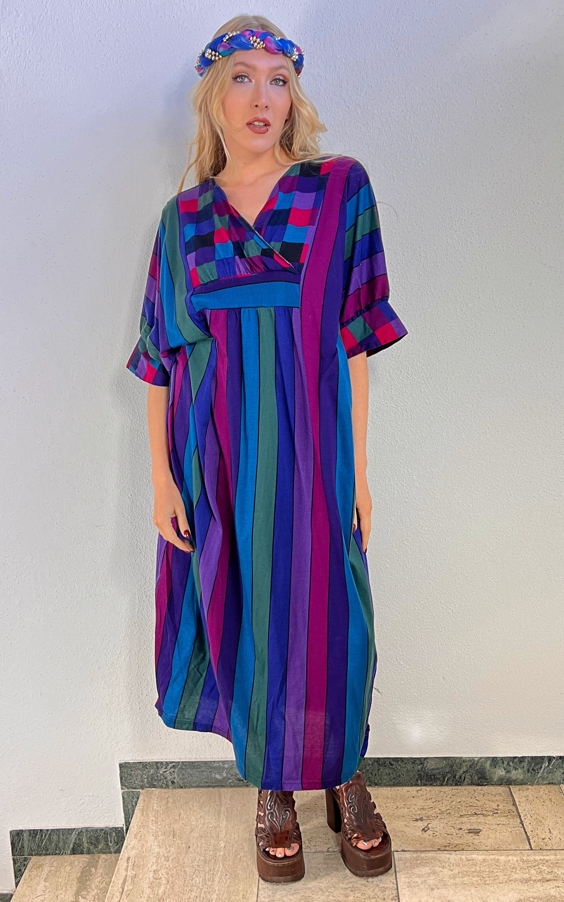 Vintage Alba Moda Caftan Dress