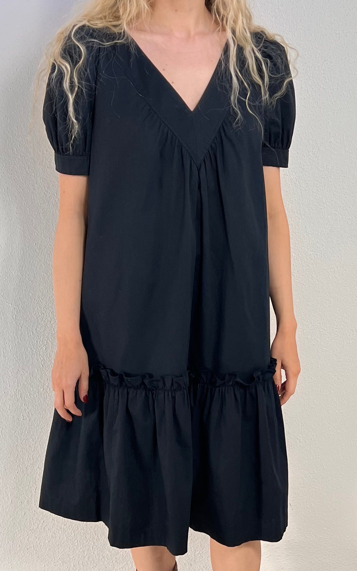 Vintage Yves Saint Laurent Cotton Peasant Dress