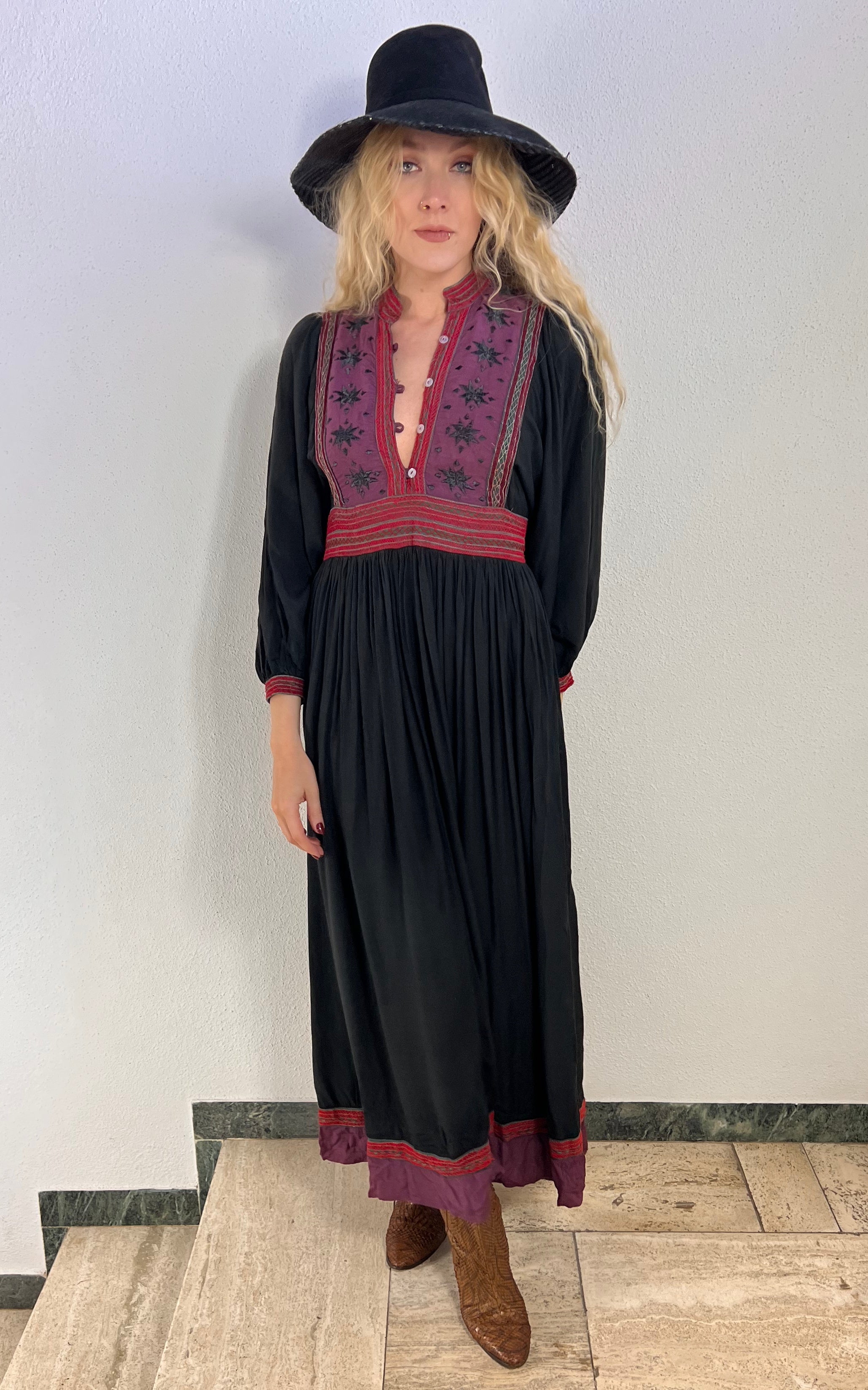 Vintage 70s Afghan Dress