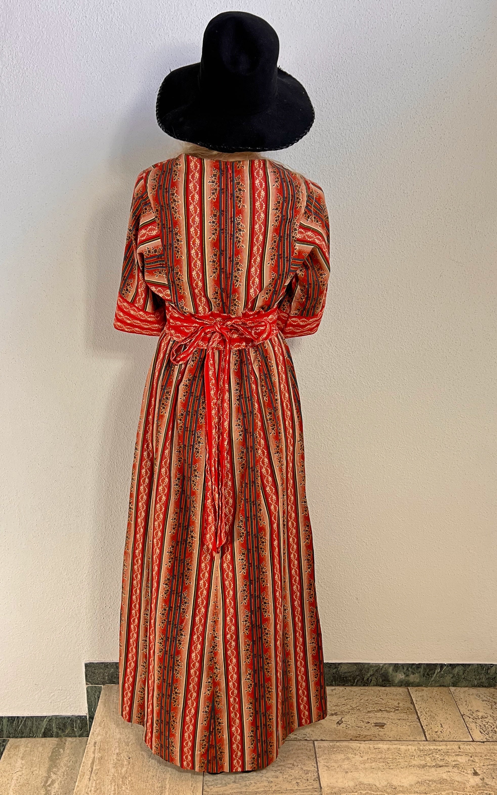 Vintage 70s Swedish Maxi Dress