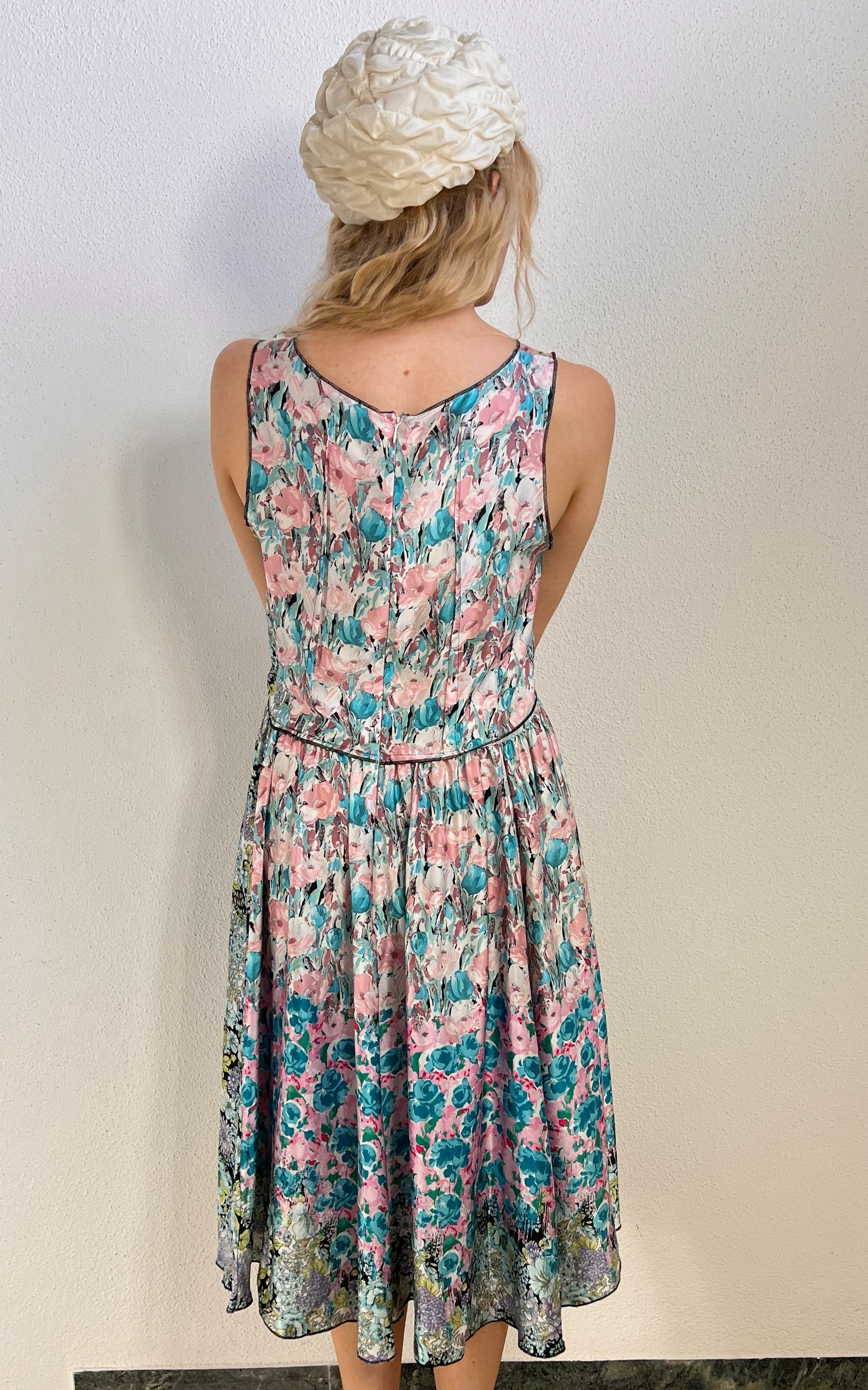 Romantik Floral Silk Nina Ricci Dress