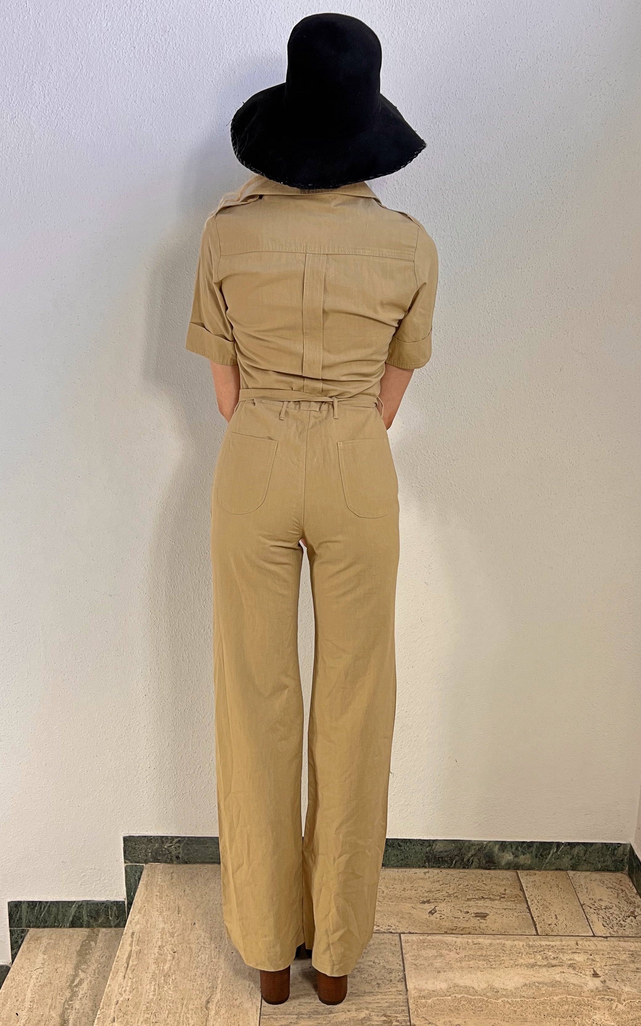 Vintage 70s Safari Jumpsuit